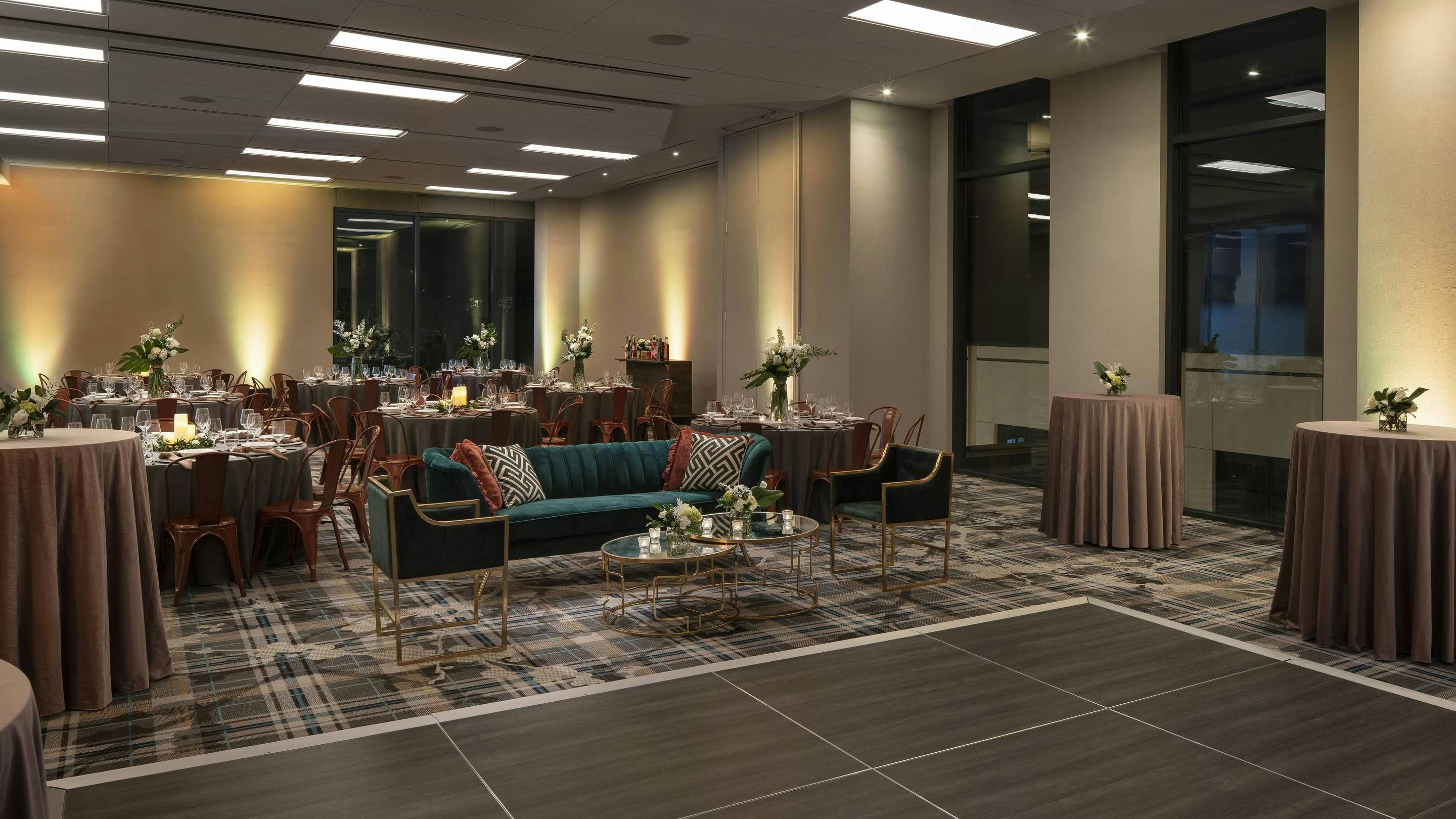 Prada Ballroom, an event space at The Jacquard Hotel and Rooftop