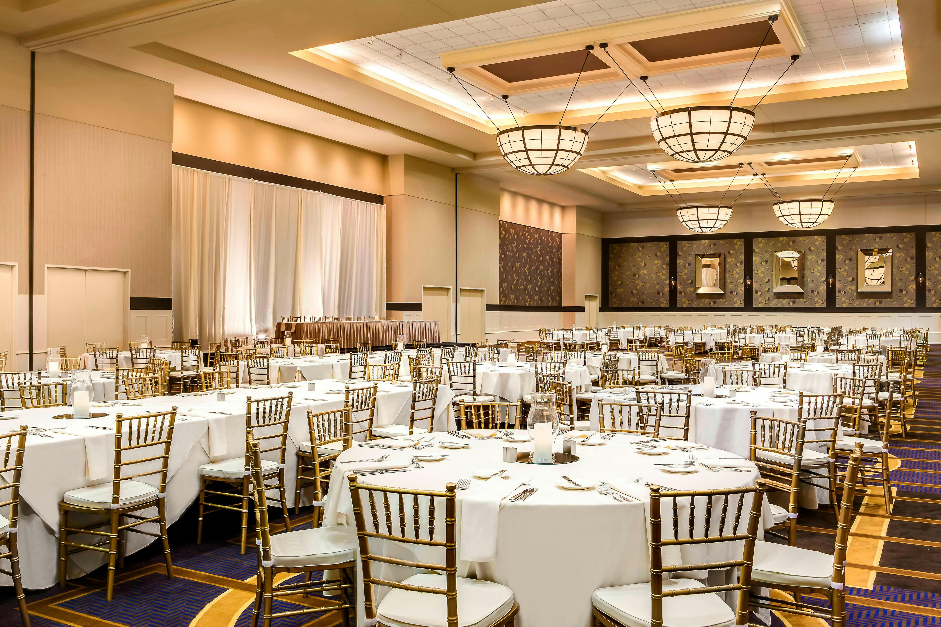 Cottonwood Ballroom, an event space at Sheraton Overland Park Hotel at the Convention Center