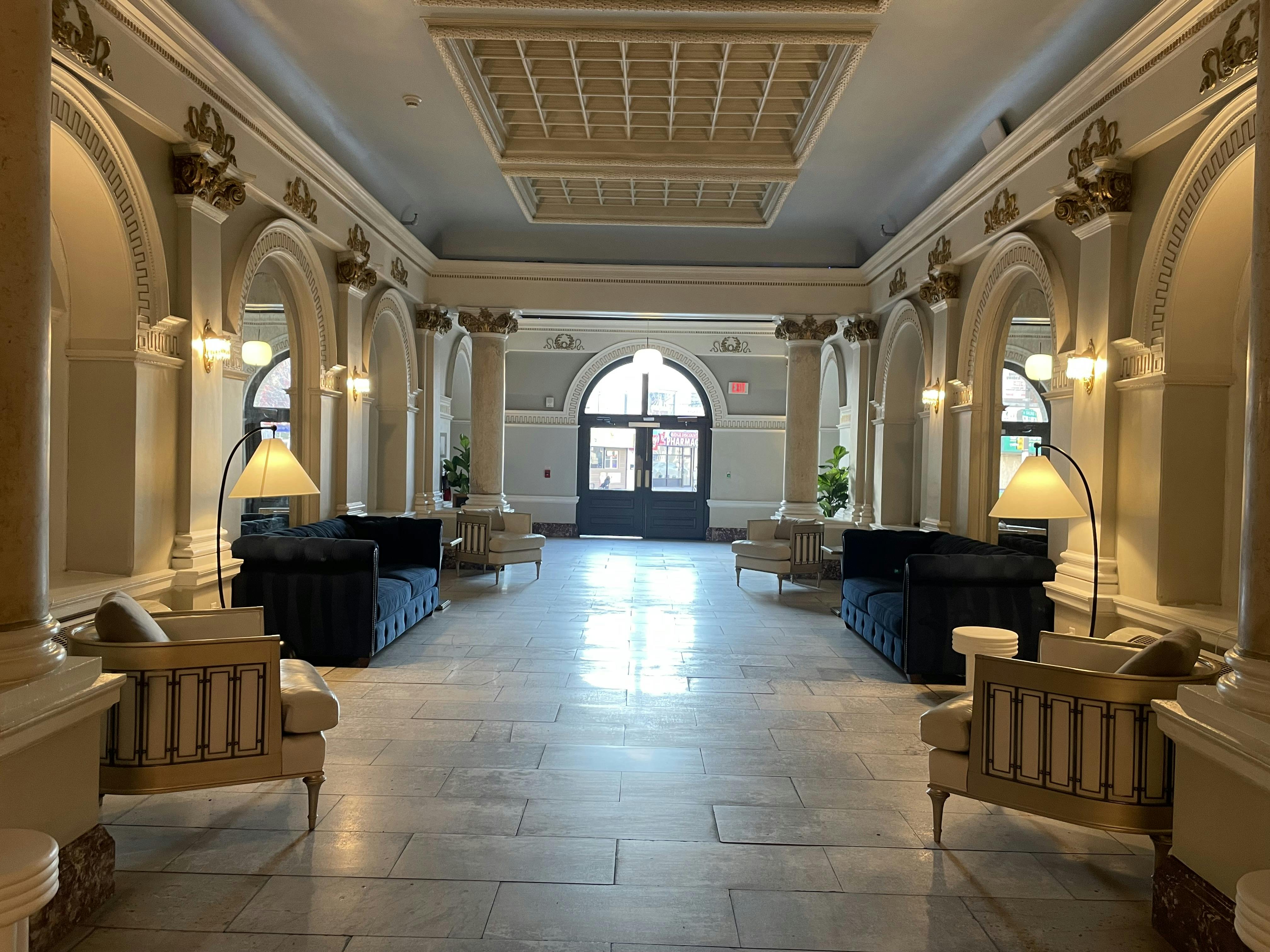 Historic Hotel Lobby, Historic Space event space at Cicala & Sorellina at The Divine Lorraine