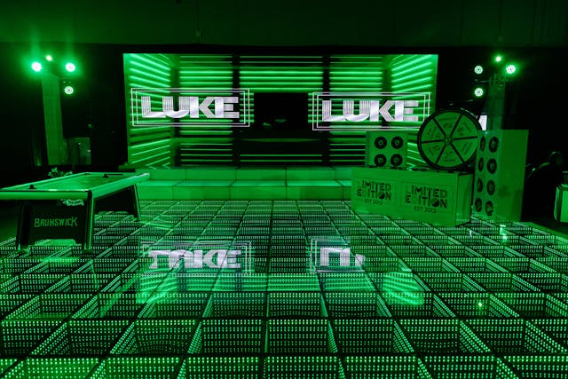 Featured photo from Celebrate This High-Energy Black and Green Bar Mitzvah at Florham Park Sports Dome