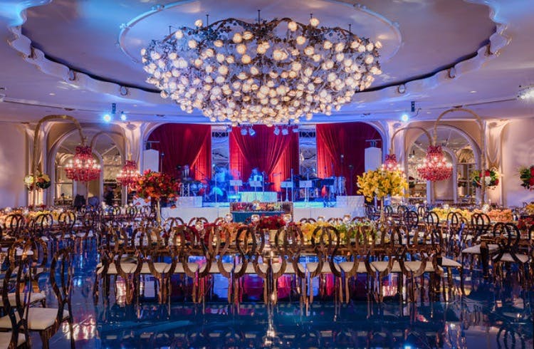 Blue Bar Mitzvah Palace Party Rental PartySlate