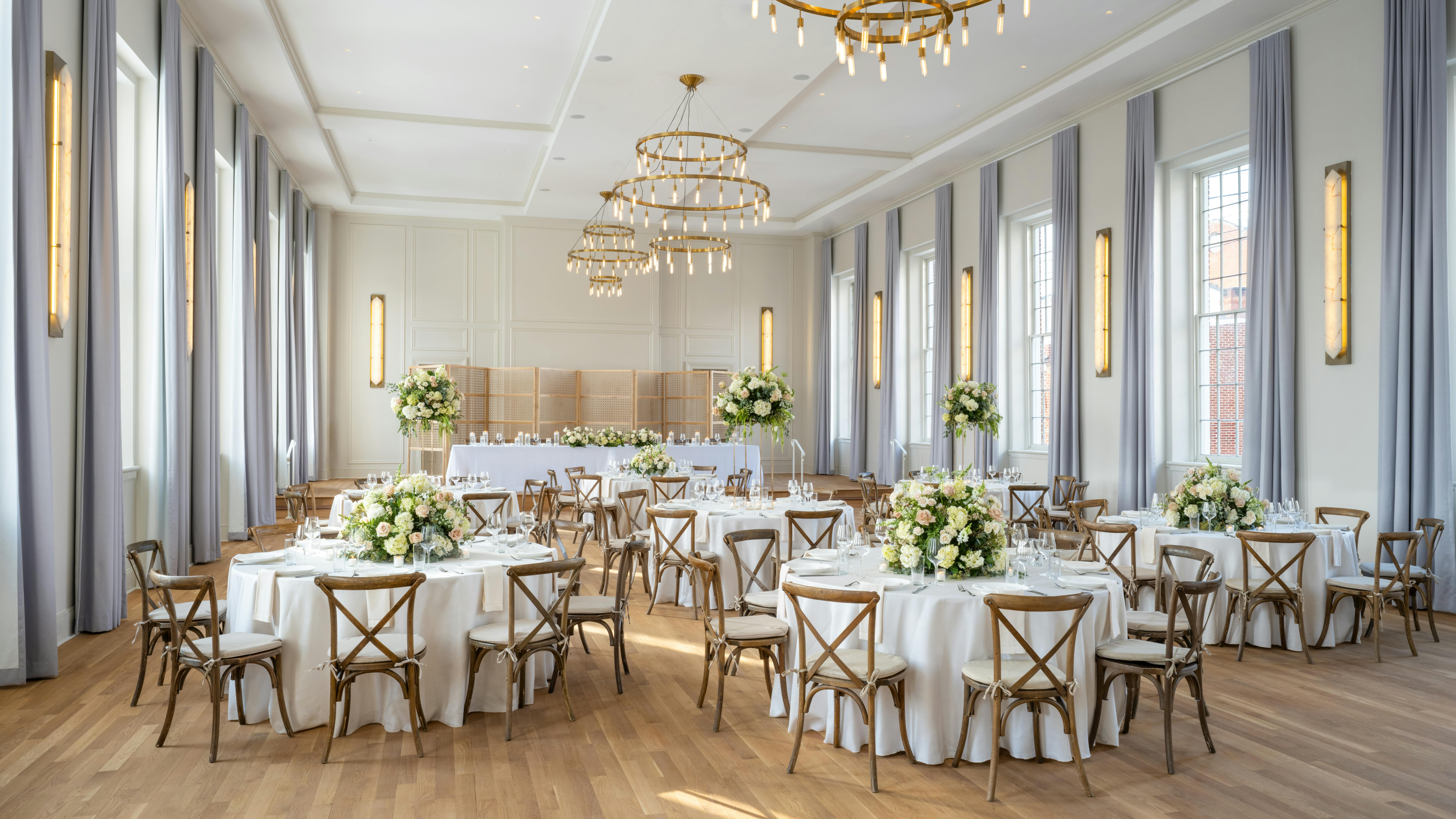 The Academy Ballroom, an event space at Visitation Hotel Frederick