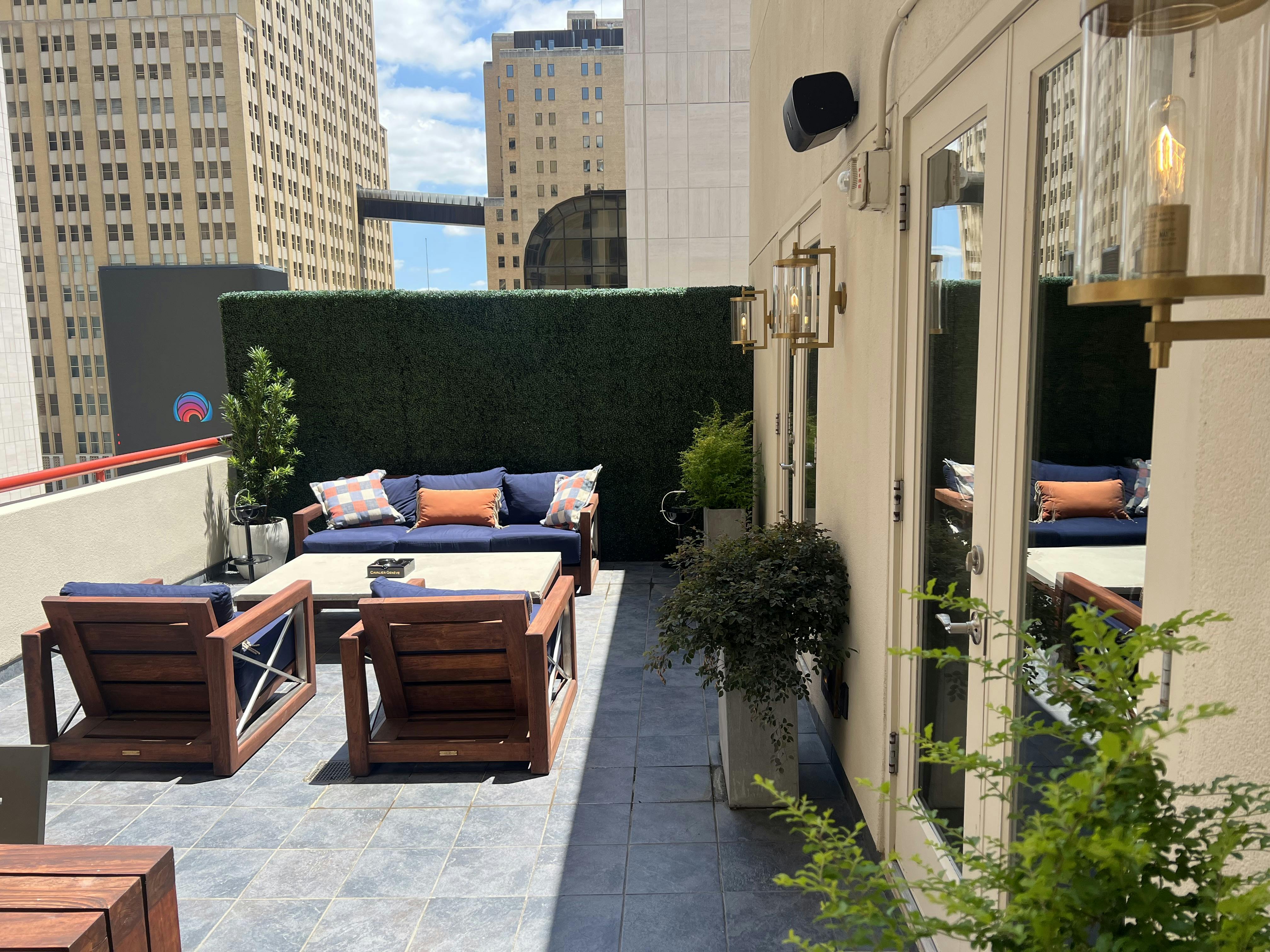 Cigar Terrace, an event space at The Adolphus, Autograph Collection