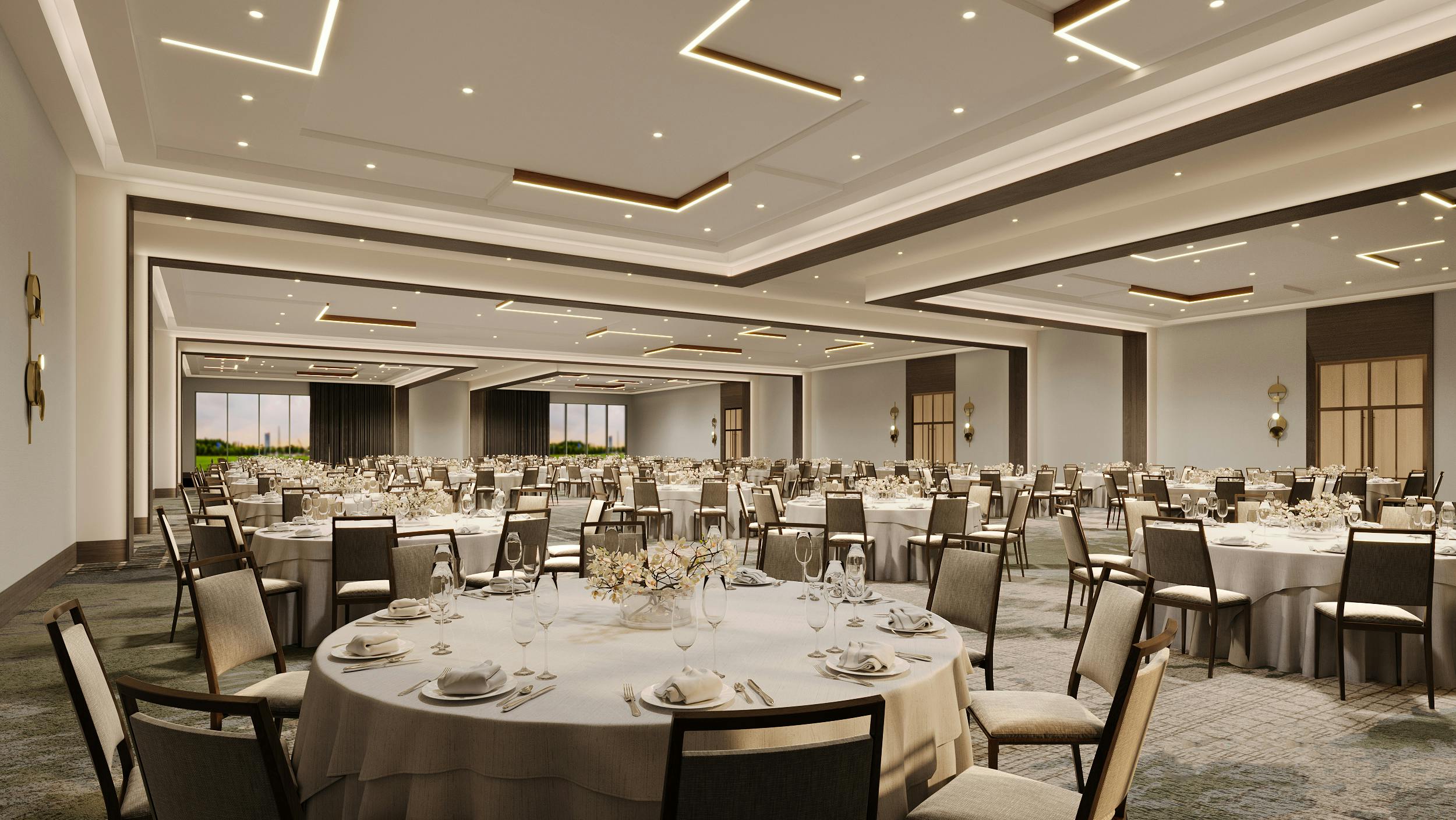 NorthStar Grand Ballroom, an event space at Hilton Jacksonville at Mayo Clinic
