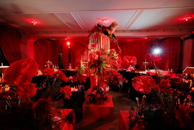 Featured photo from Step Into This Scarlet-Soaked Celebration with Avant-Garde Florals at Revel Space Chicago