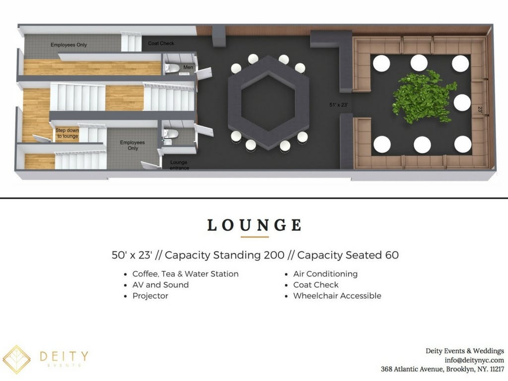 Deity Event Space, Event Space at Deity Events