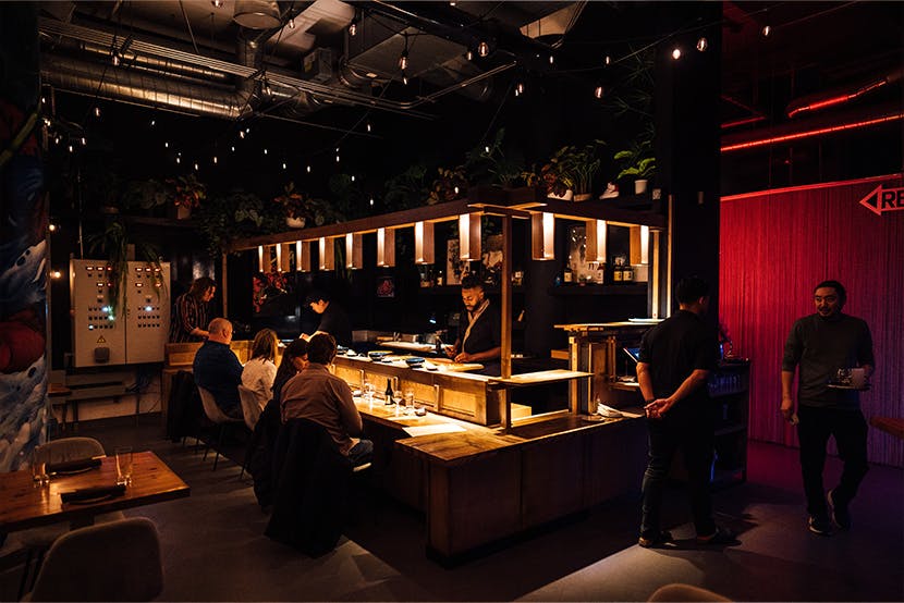 Joto Sushi, an event space at CH Distillery
