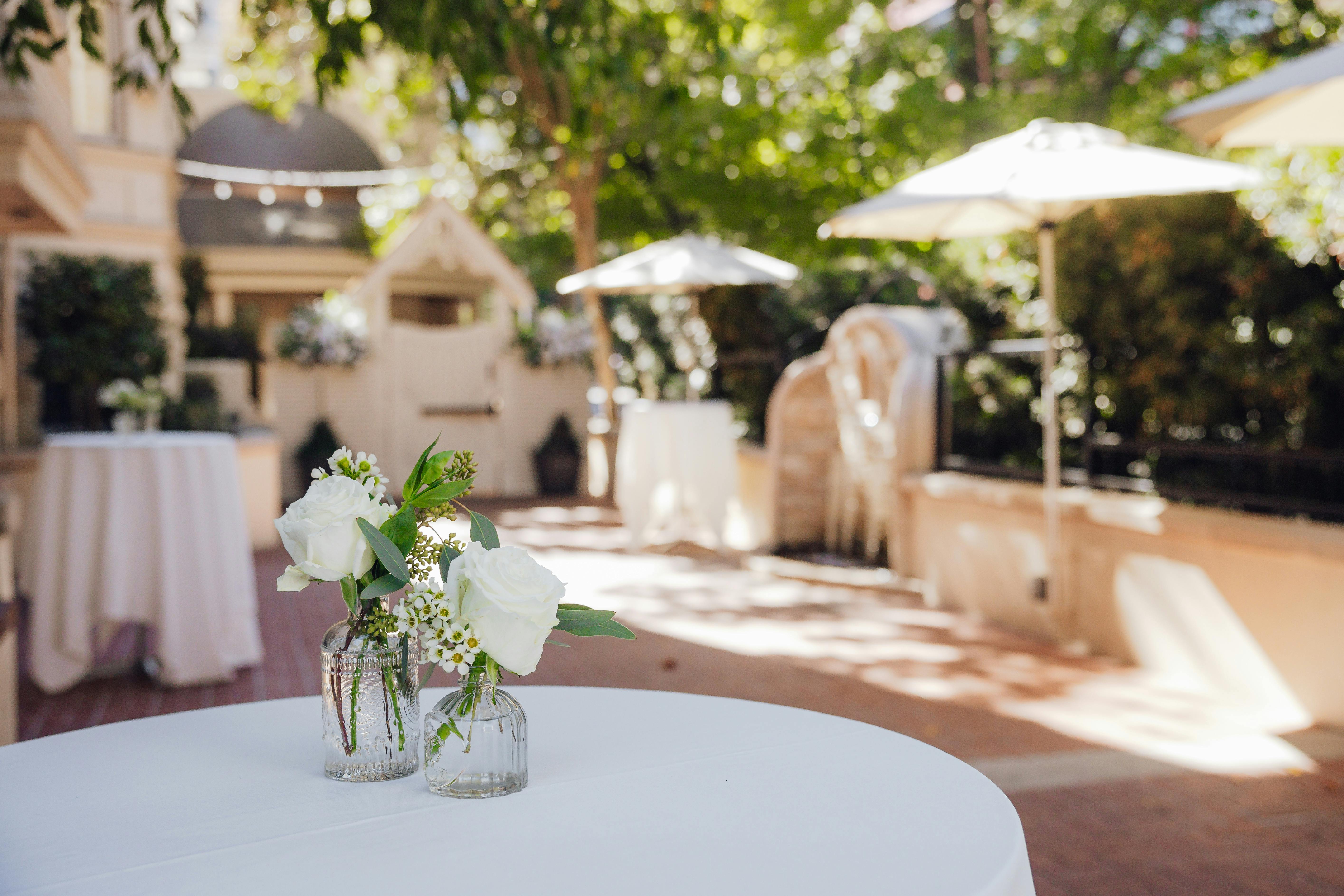 Cocktail Courtyard, an event space at Sterling Hotel by Wedgewood Weddings