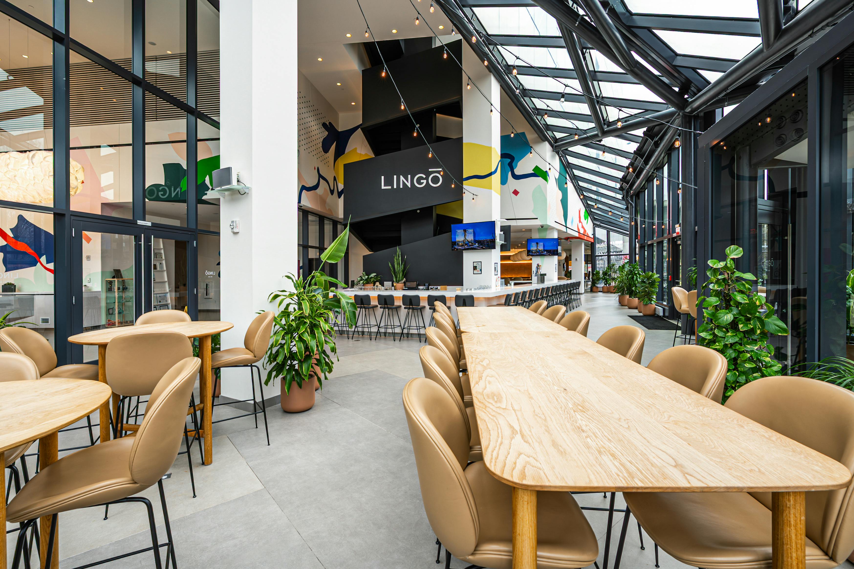 Lingo Bar & Cafe Spaces, an event space at EF Education First