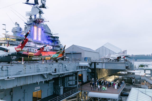 Featured photo from A Striking Non-Profits Night Out at the Intrepid Museum Featuring Historic Aircraft Views