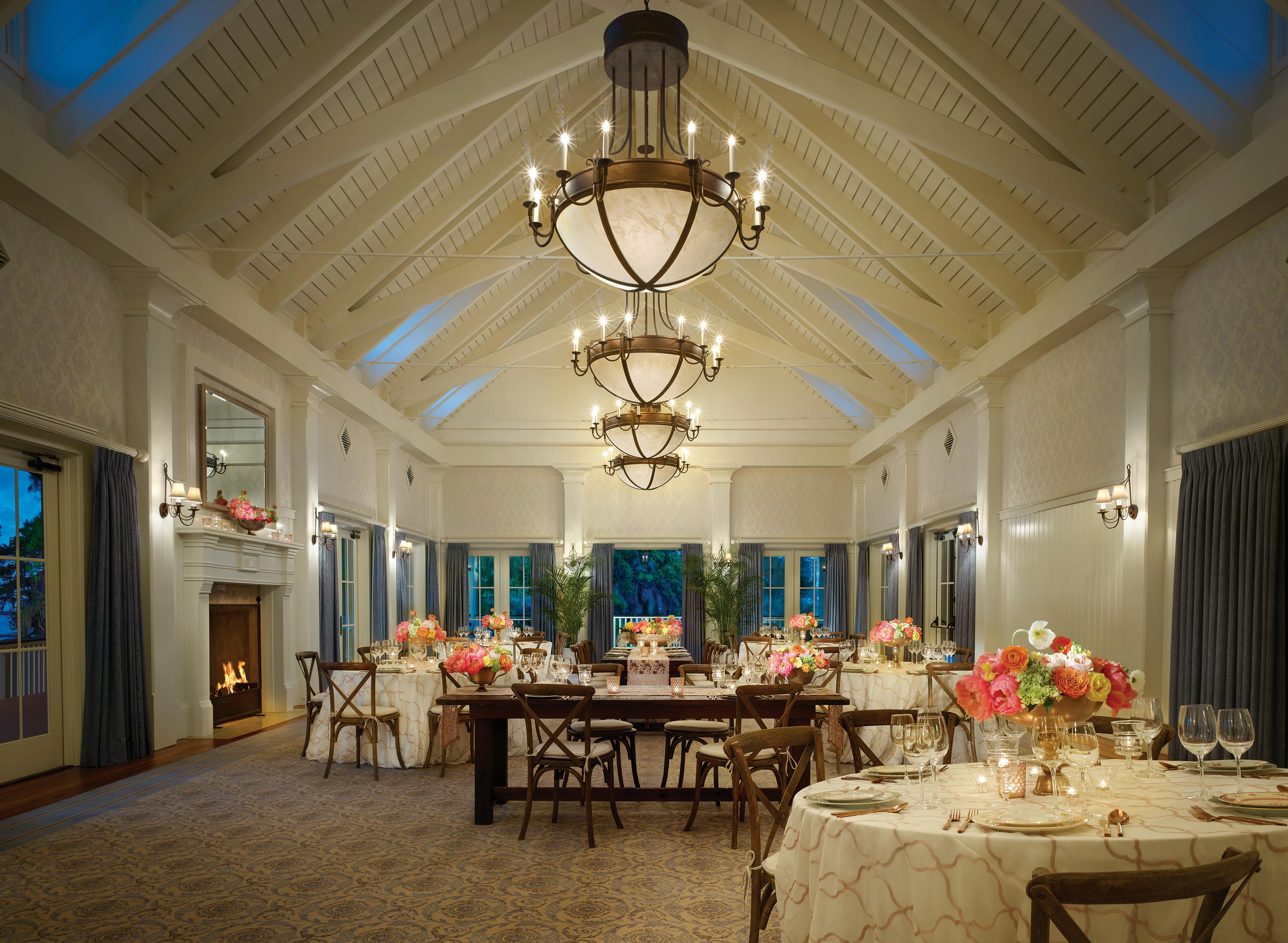 Oak Ballroom, an event space at Montage Palmetto Bluff