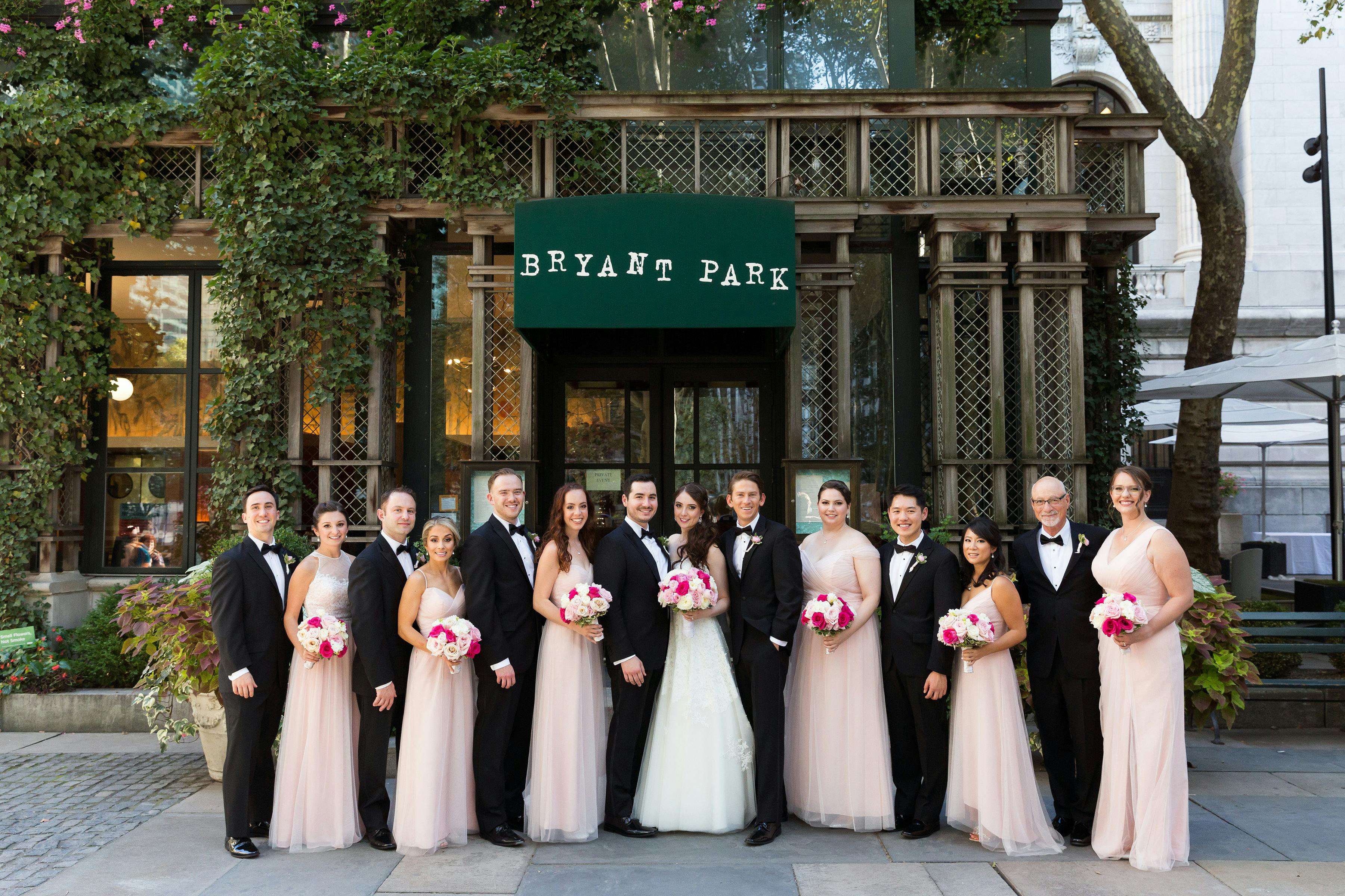 Stunning Pink and White Wedding at Bryant Park in New York
