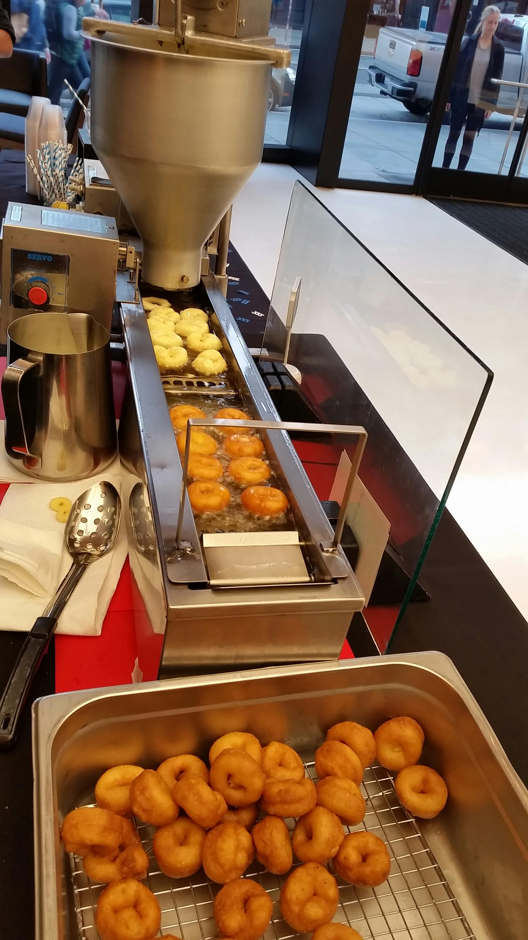 Our vintage Donut Machine Harvey's Gourmet Donuts PartySlate