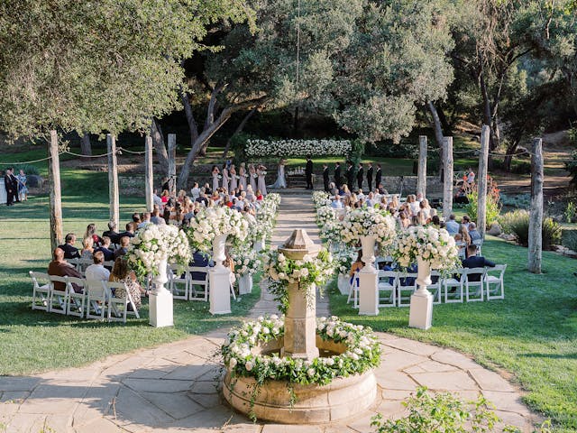 Featured photo from Experience This Tranquil Garden Wedding at Vista Valley Country Club with Romantic Details and a Neutral Palette