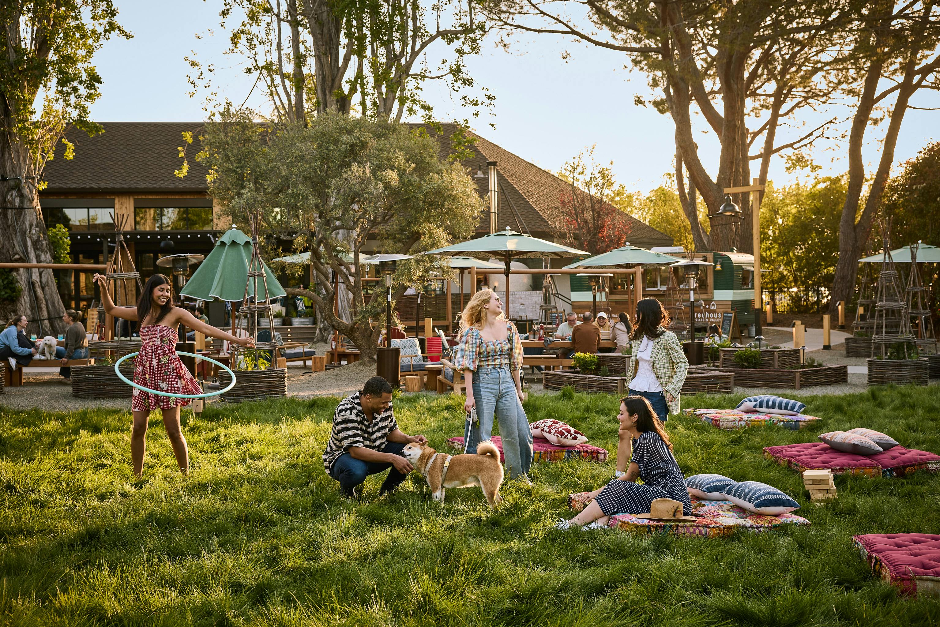 The Lawn, an event space at Treehouse Hotel Silicon Valley