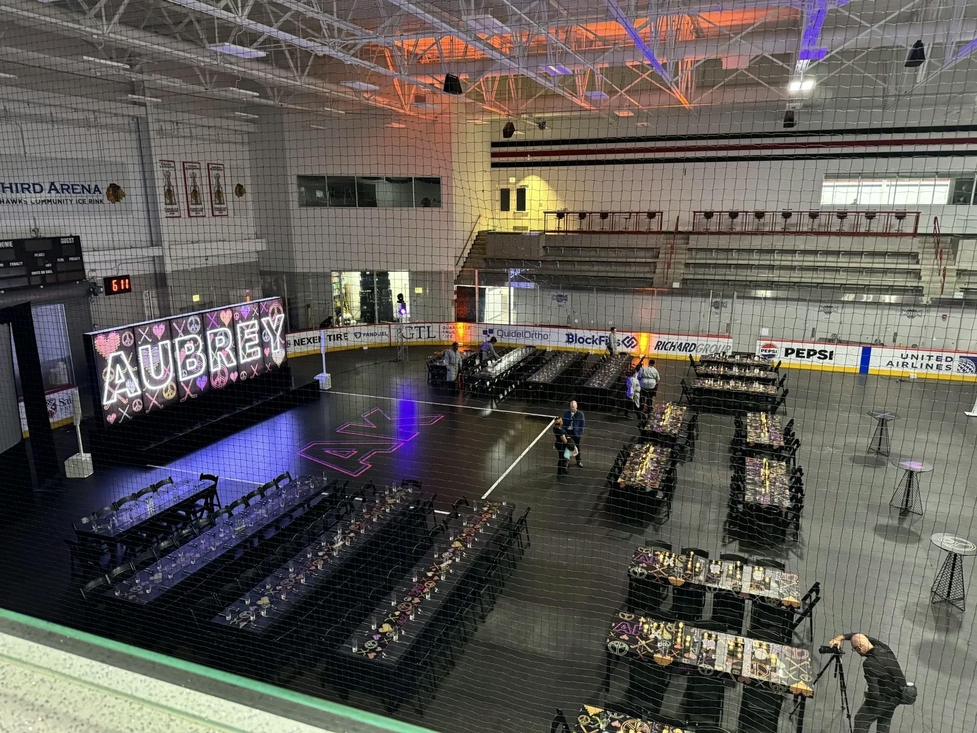 The Ice Rinks / Ice Covered Events, an event space at Fifth Third Arena – Chicago Blackhawks Community Ice Rink