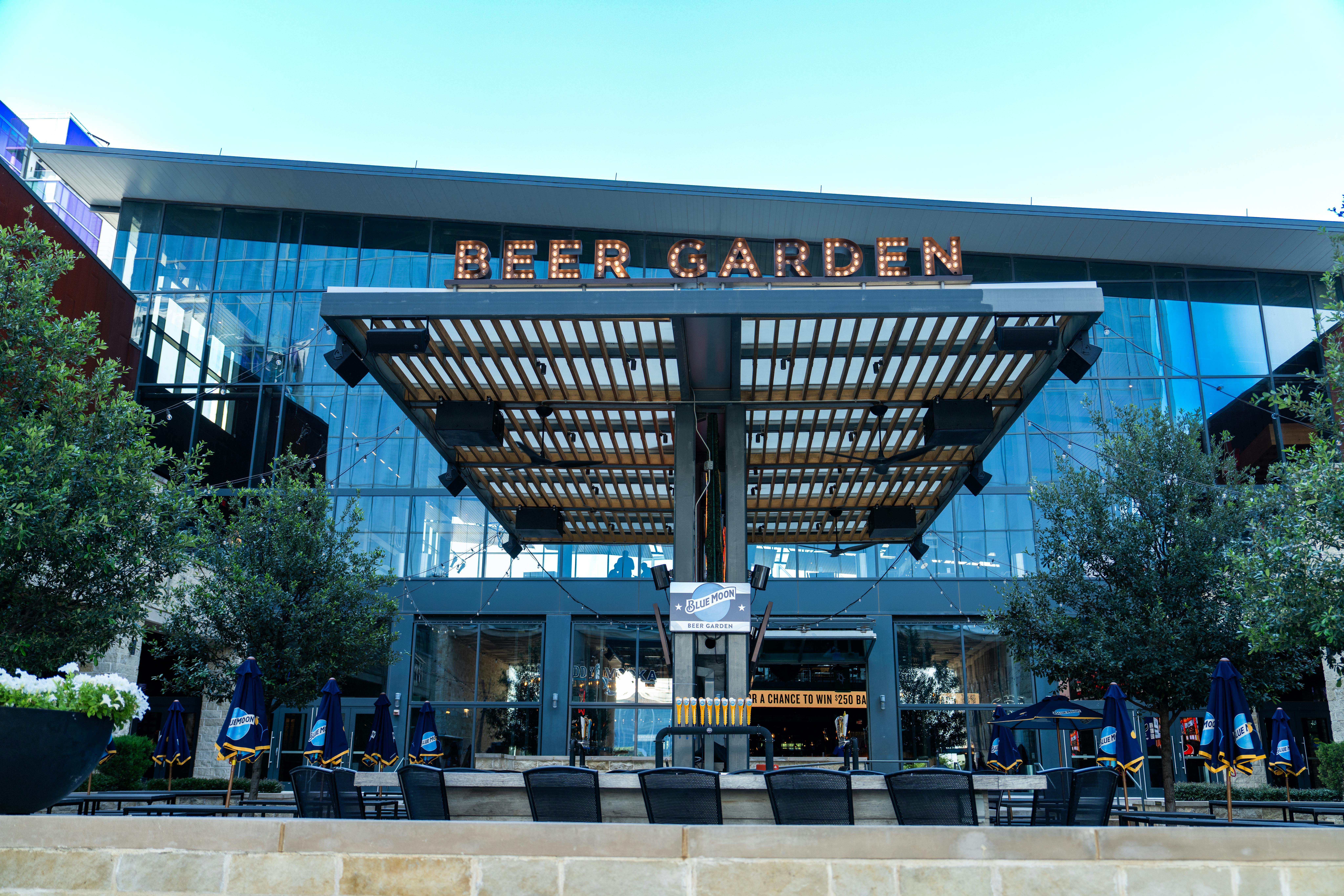 Blue Moon Beer Garden, an event space at Texas Live!