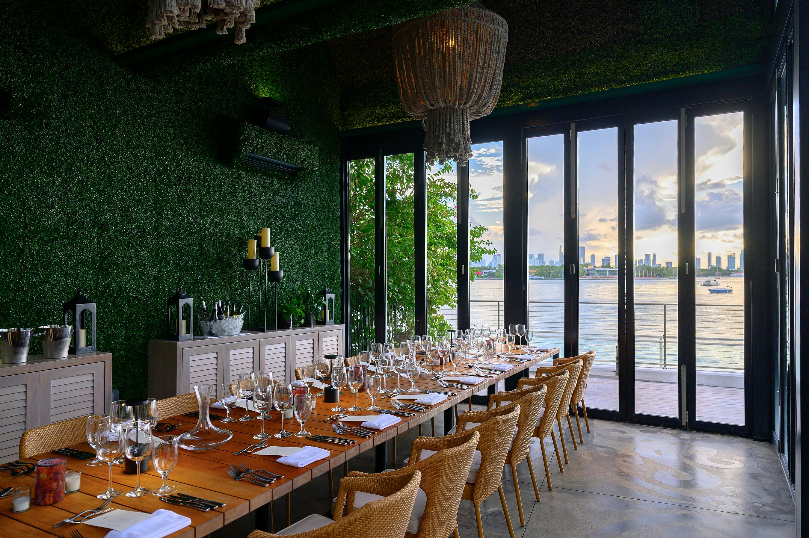 The Greenhouse, an event space at Mondrian South Beach