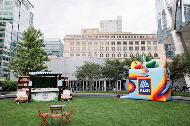Featured photo from Soak Up This Playful Farmers Market Activation with ALDI at The Green at 320