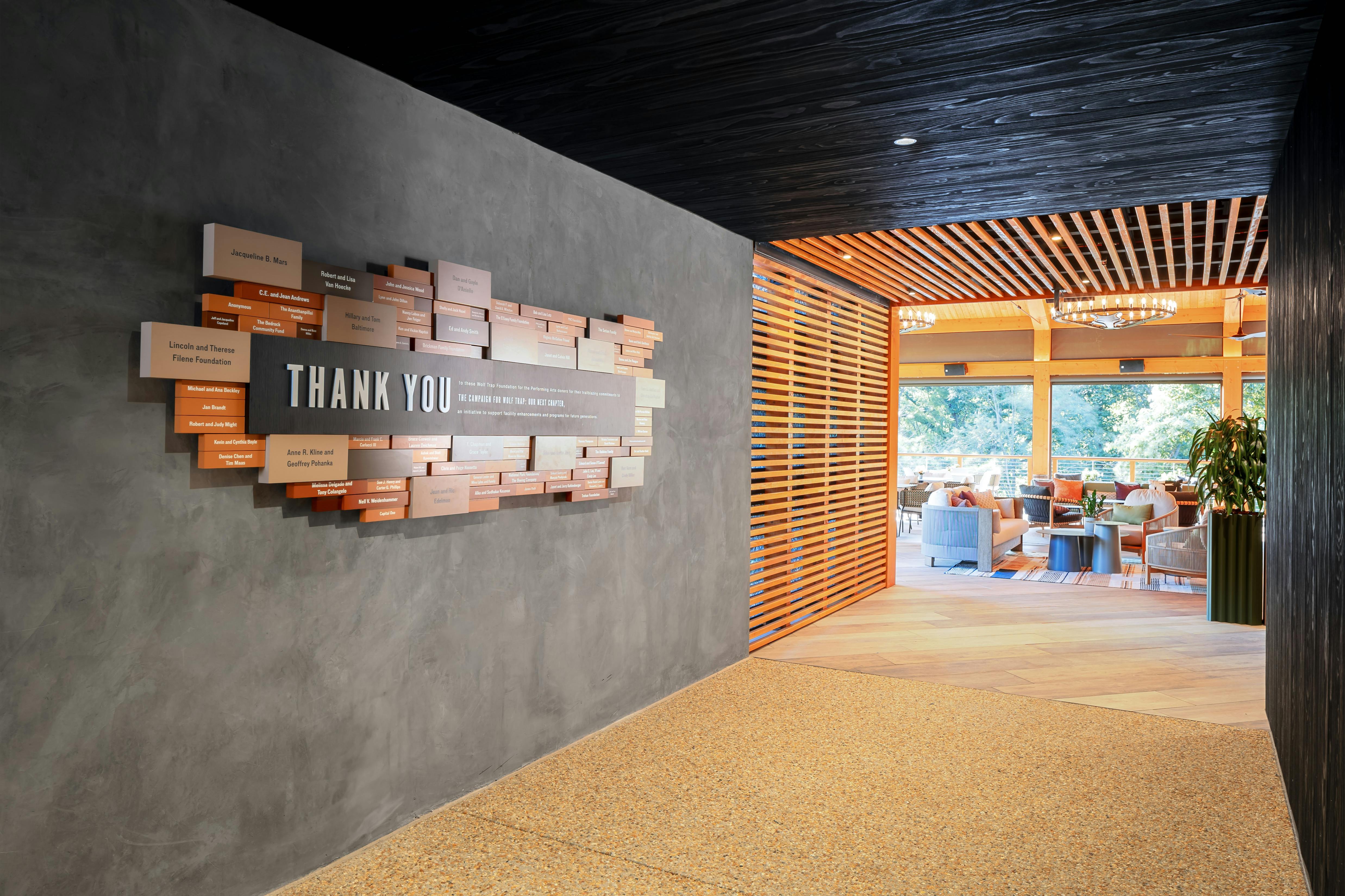 Lounges at Wolf Trap National Park, an event space at Wolf Trap