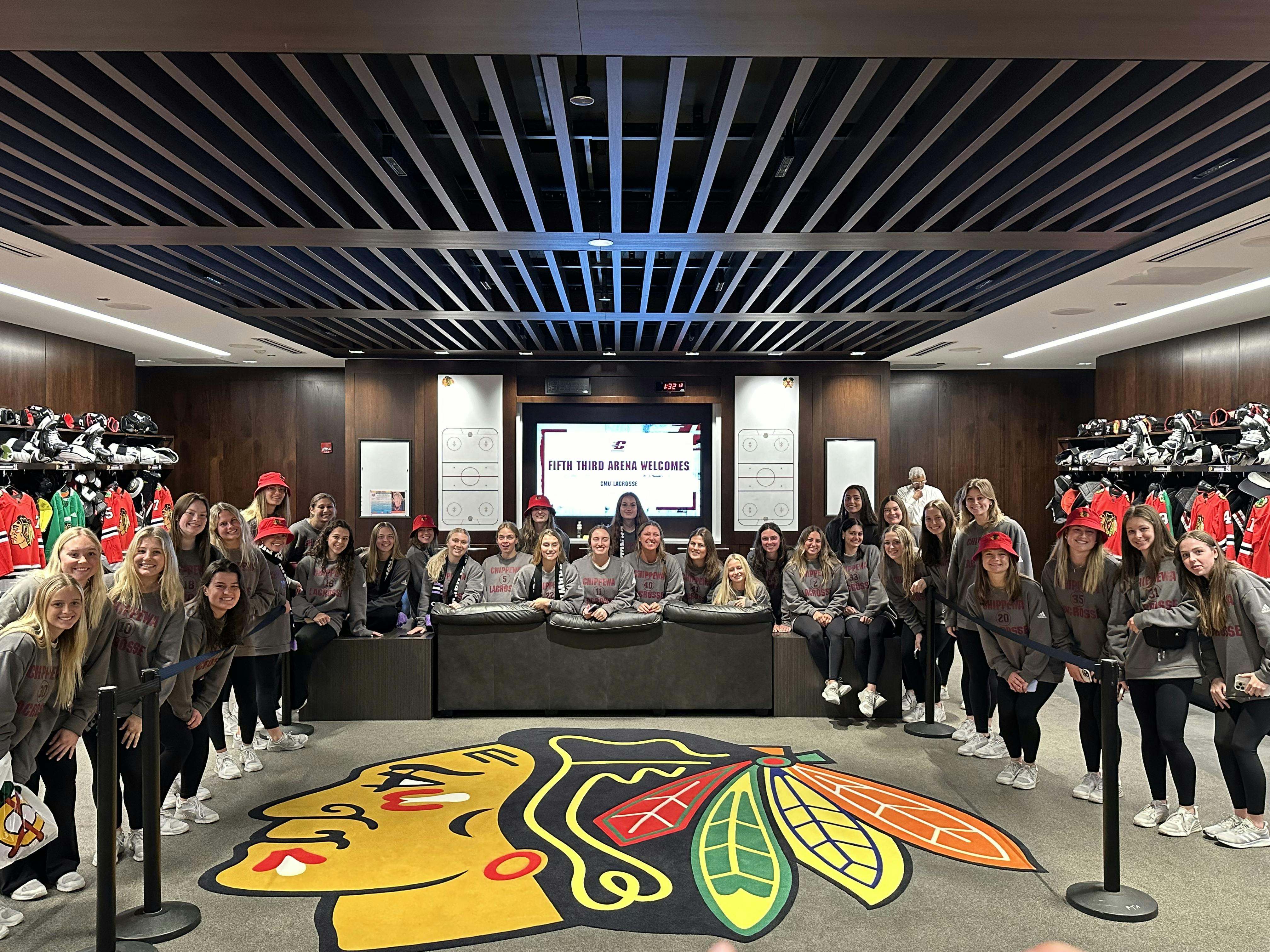 Blackhawks Locker Room & Kitchen/Dining, an event space at Fifth Third Arena – Chicago Blackhawks Community Ice Rink