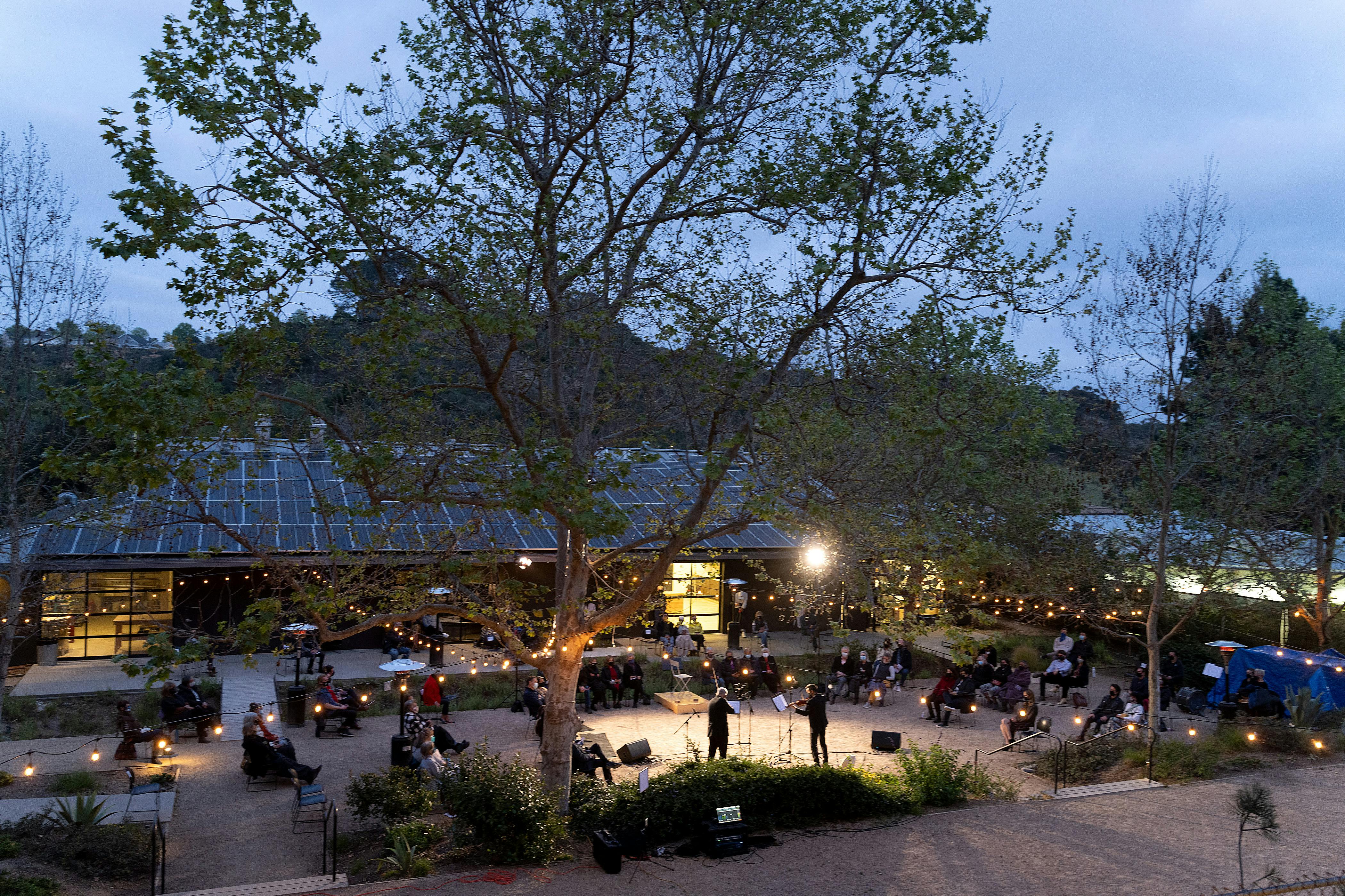 Outdoor Garden at the Education Pavilion, an event space at The Institute of Contemporary Art, San Diego