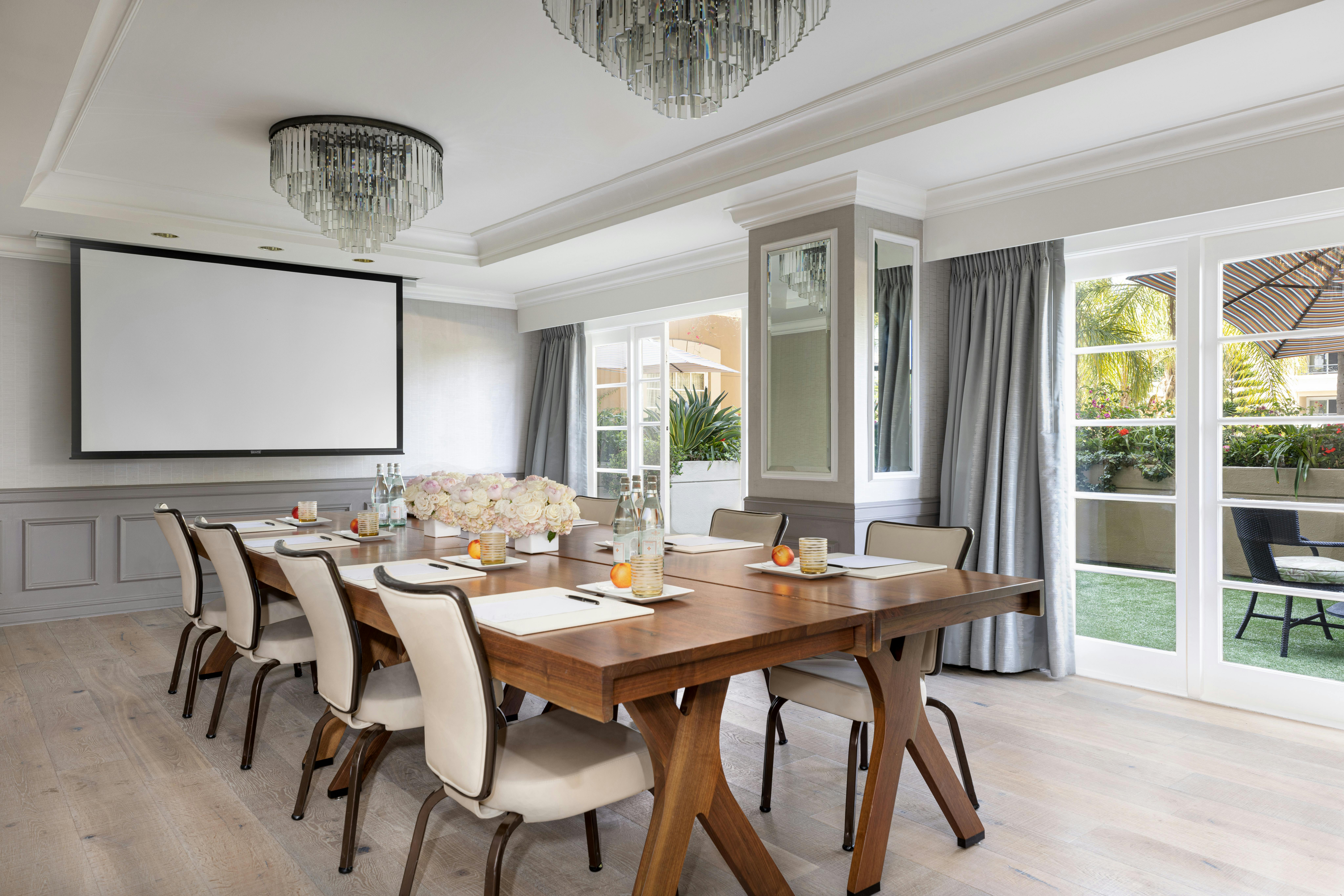 Benedict Room, an event space at Four Seasons Los Angeles at Beverly Hills