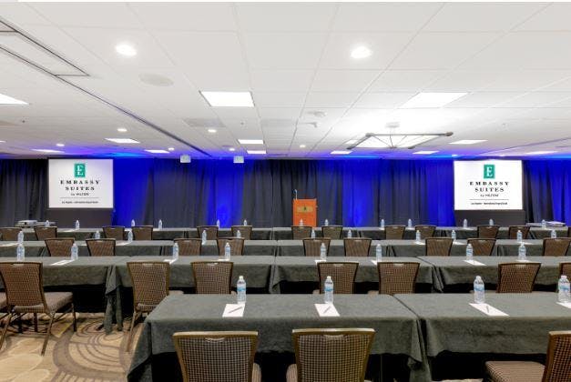 Imperial Ballroom, an event space at Embassy Suites Los Angeles Airport South