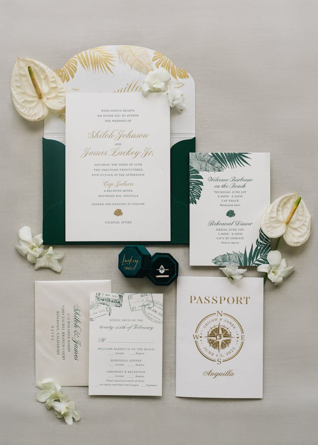 Featured photo from Tropical Destination Green and GoldWedding