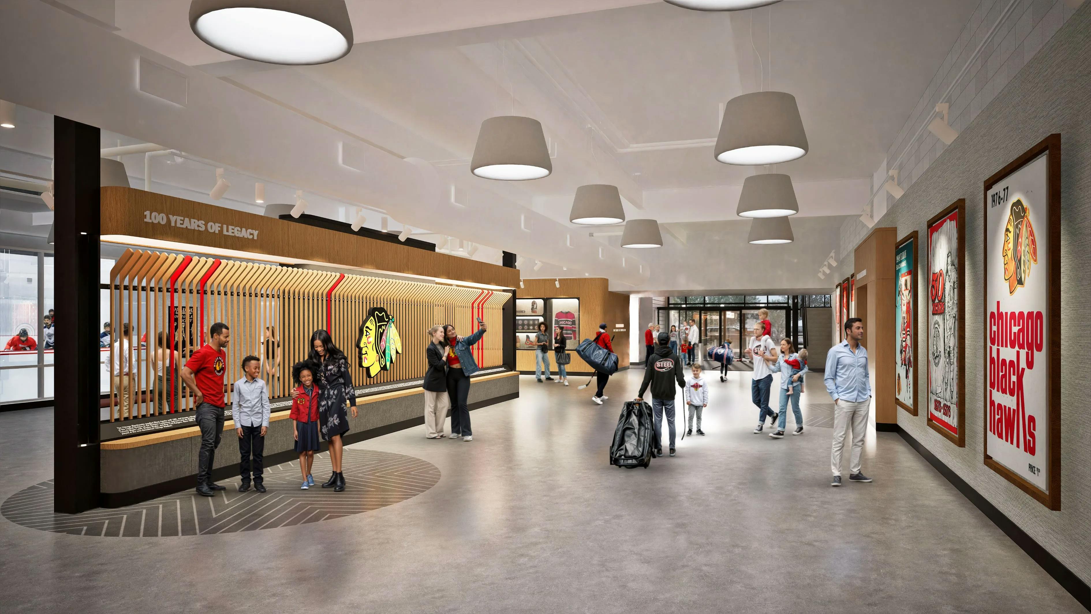 Centennial Hall, an event space at Fifth Third Arena – Chicago Blackhawks Community Ice Rink