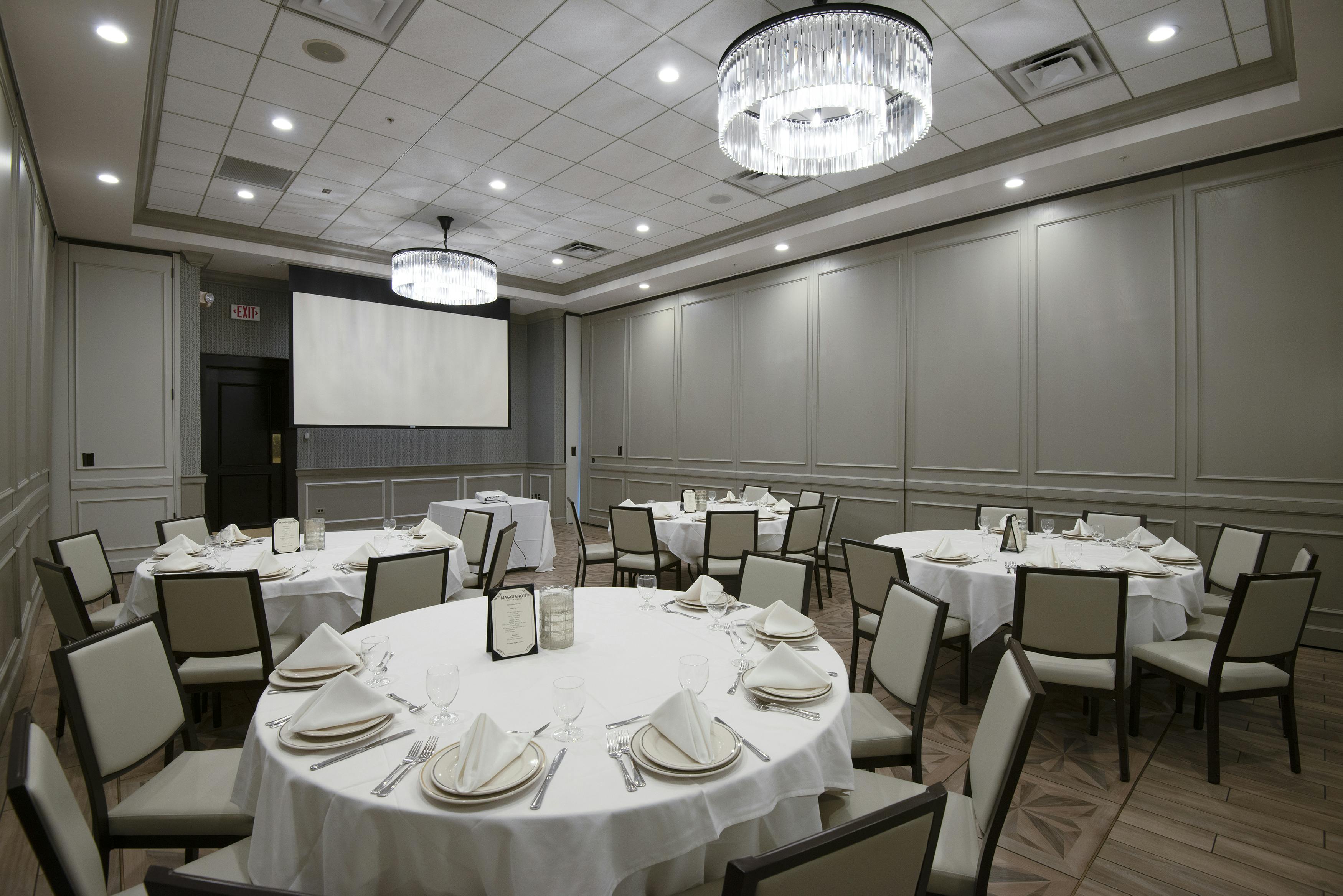 Caravaggio Room, an event space at Maggiano’s Little Italy Naperville at Freedom Commons