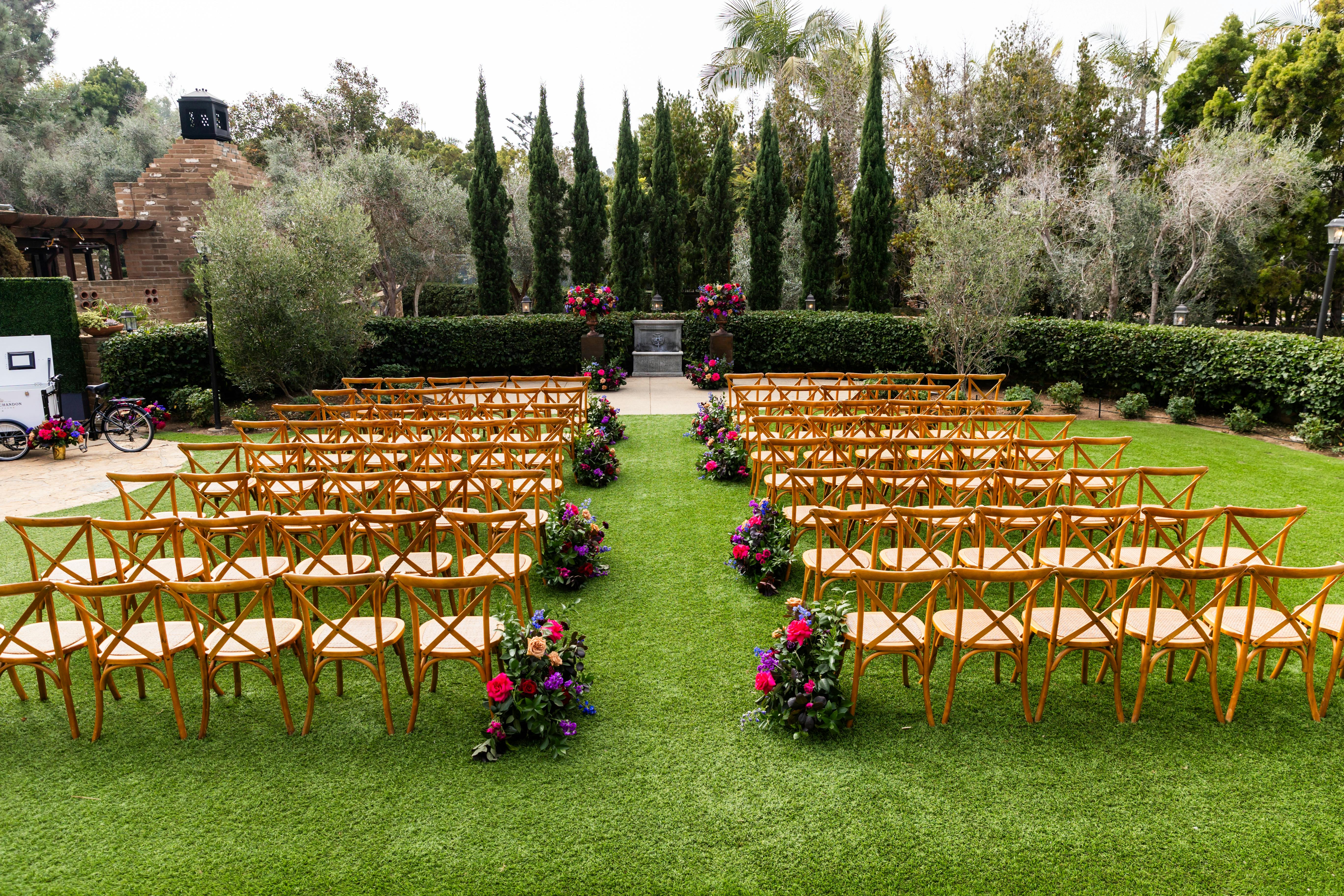 Olive Lawn, an event space at Estancia La Jolla Hotel & Spa