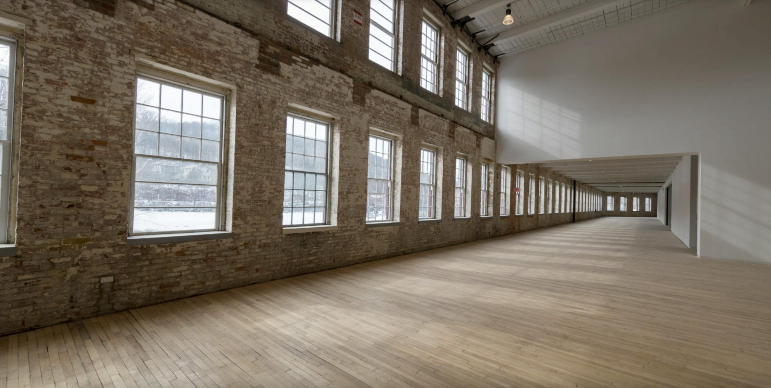 The Robert W. Wilson Building, an event space at Massachusetts Museum of Contemporary Art