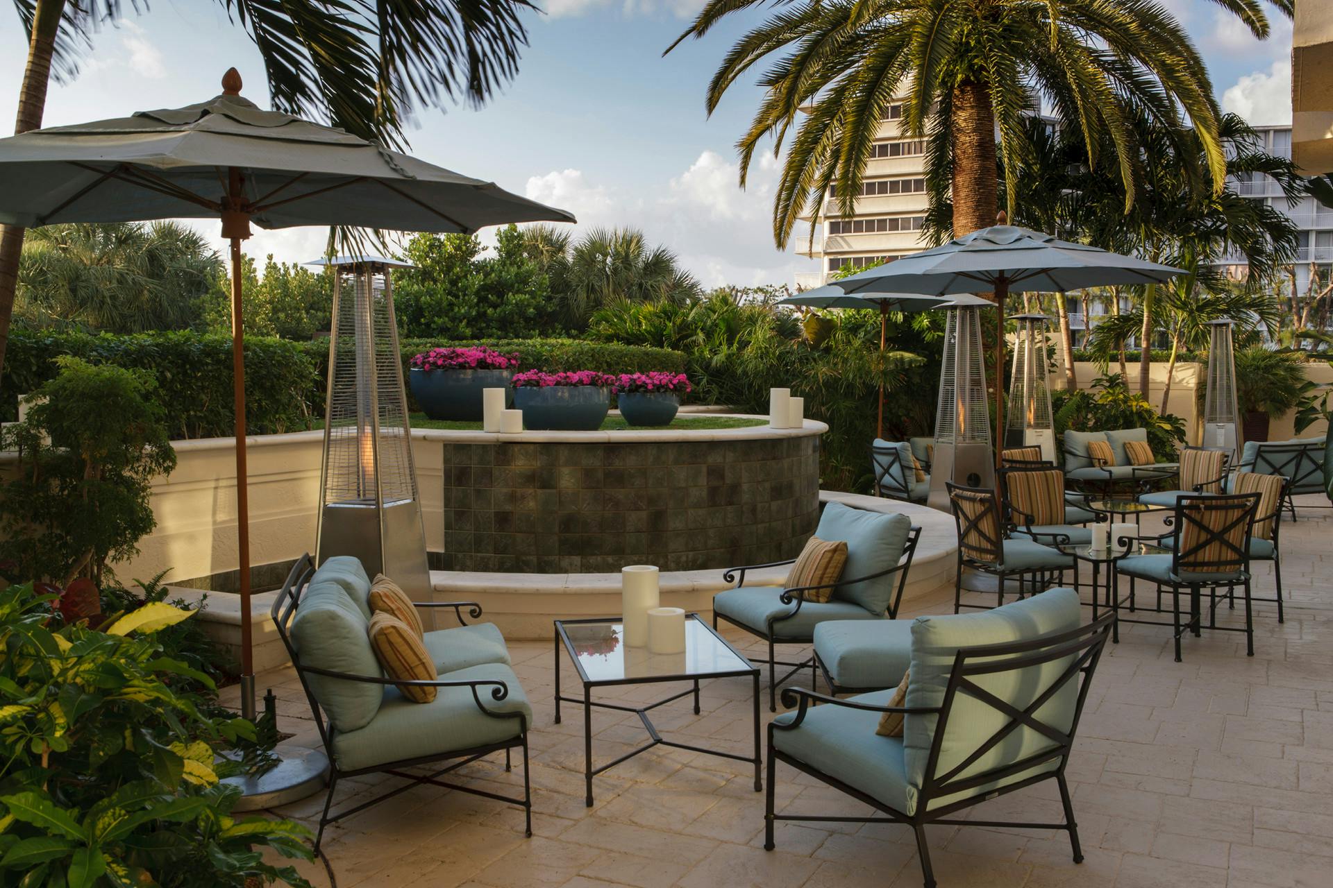 The Living Room & Private Terrace, Resort event space at Four Seasons Resort Palm Beach