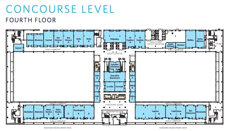 Concourse Level Rooms Hilton Anaheim PartySlate