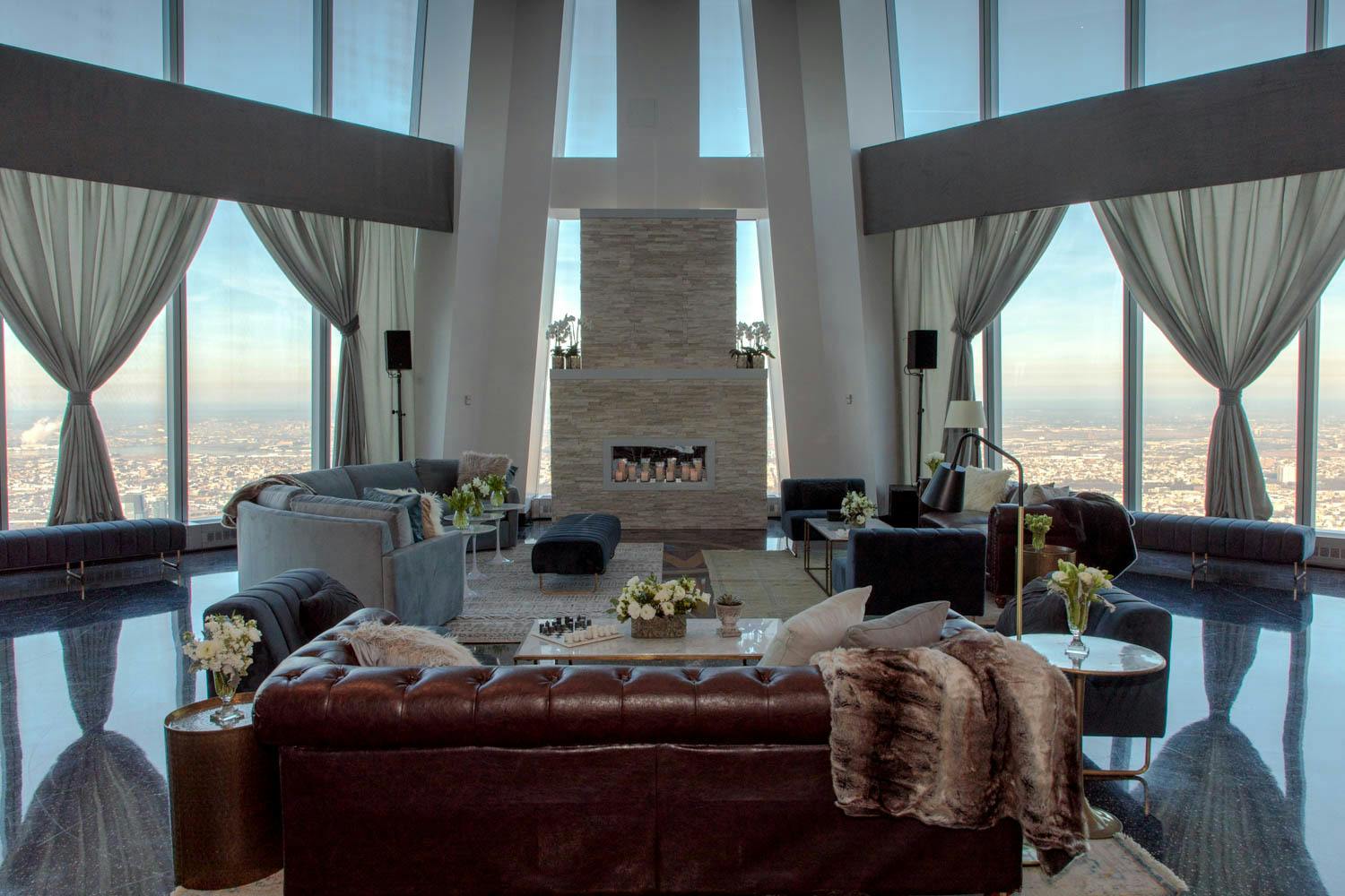 Corporate Event Lounge Seating Ideas posted by ASPIRE at One World Observatory