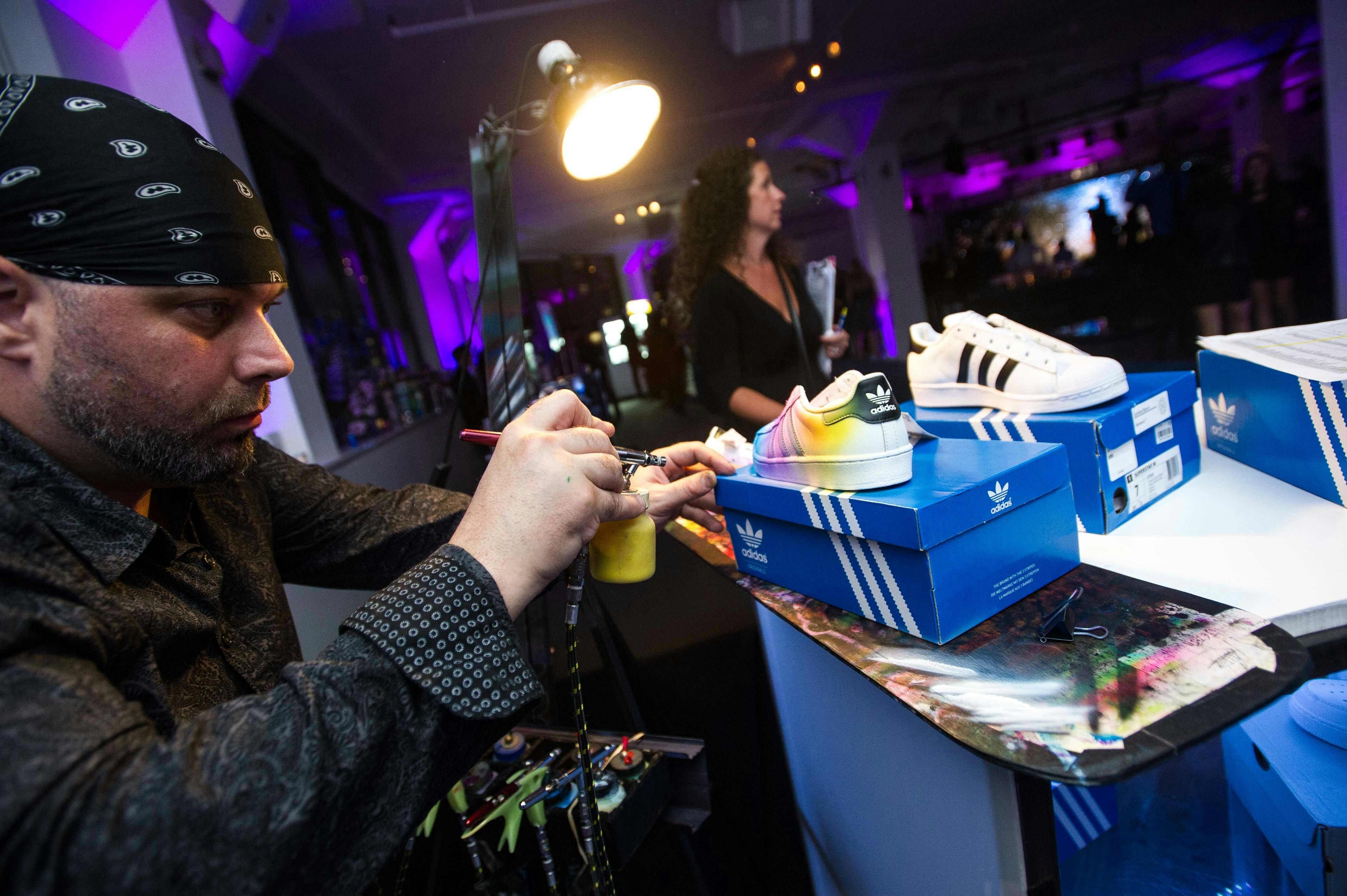 custom painted sneakers and bat mitzvah