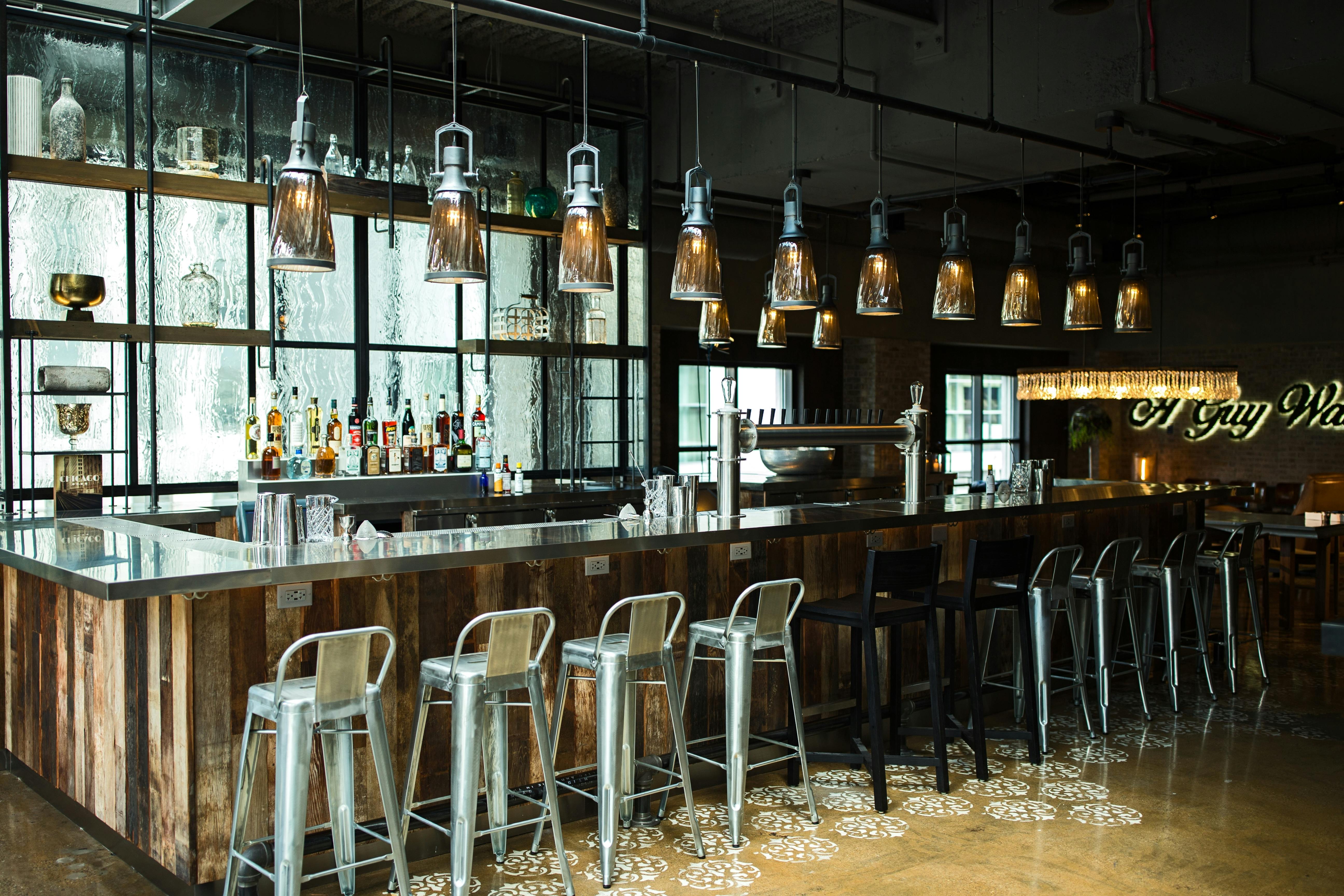 Indoor bar Raised An Urban Rooftop Bar PartySlate