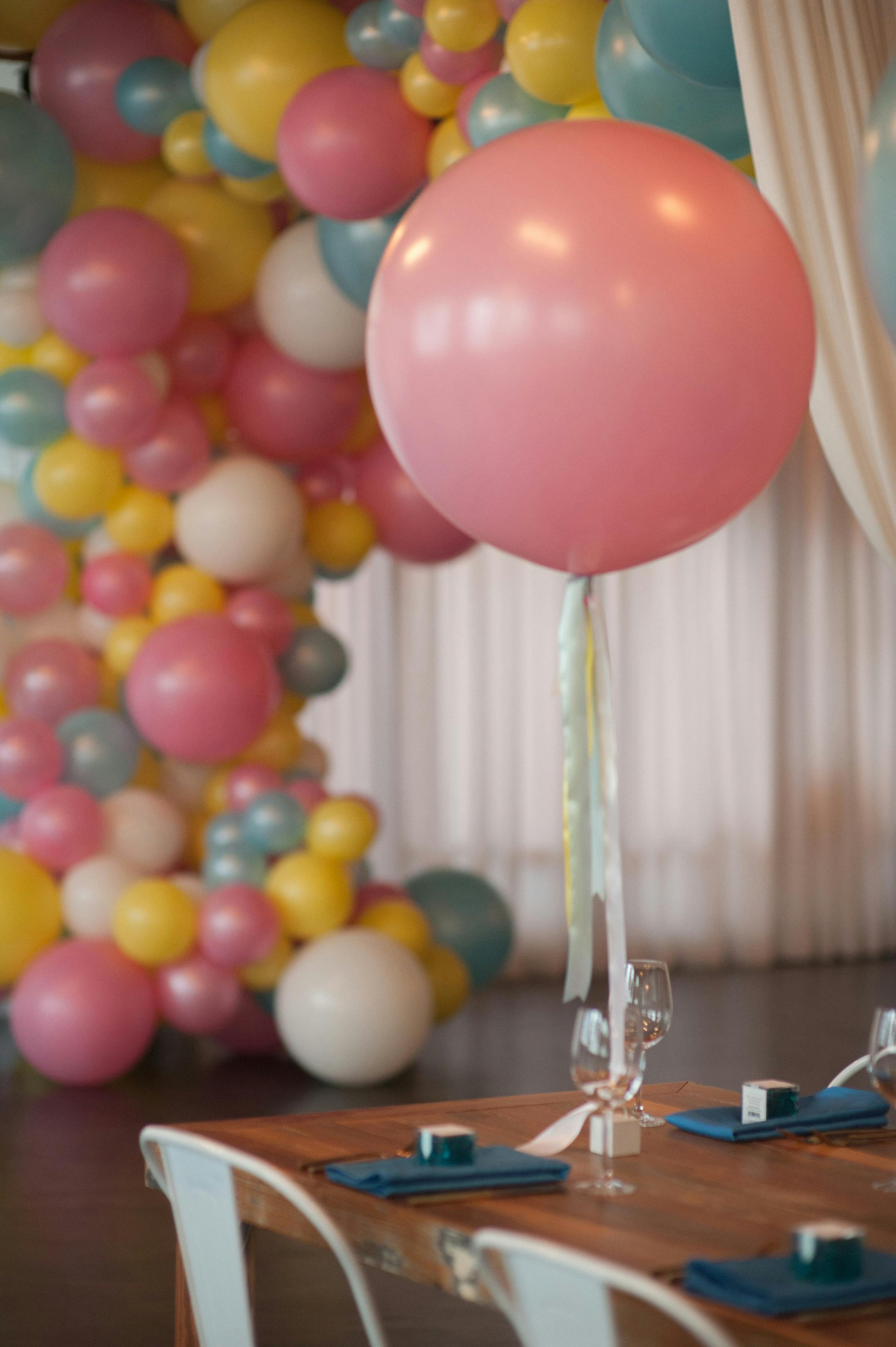 Vibrant and Bright Baby Shower at Brique in Chicago, IL Luft Balloons
