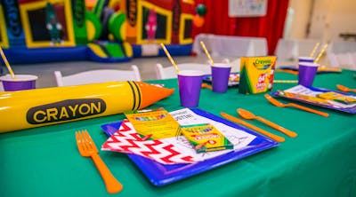 Colorful Crayon Themed Birthday Party at J Loft in New York, J Loft