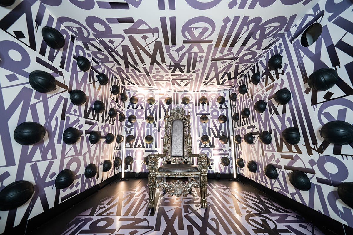 Featured photo from A Stylish Miami Bar Mitzvah Featuring Custom Branding and Striking Design