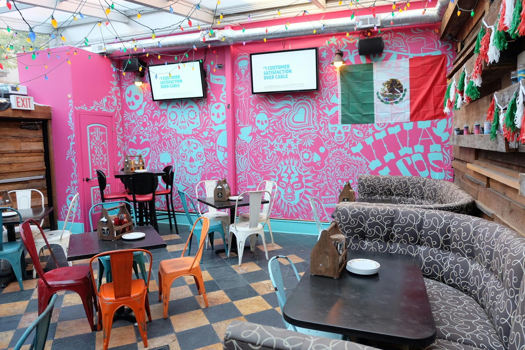 Outdoor Patio, Restaurant event space at Broken English Taco Pub Old Town