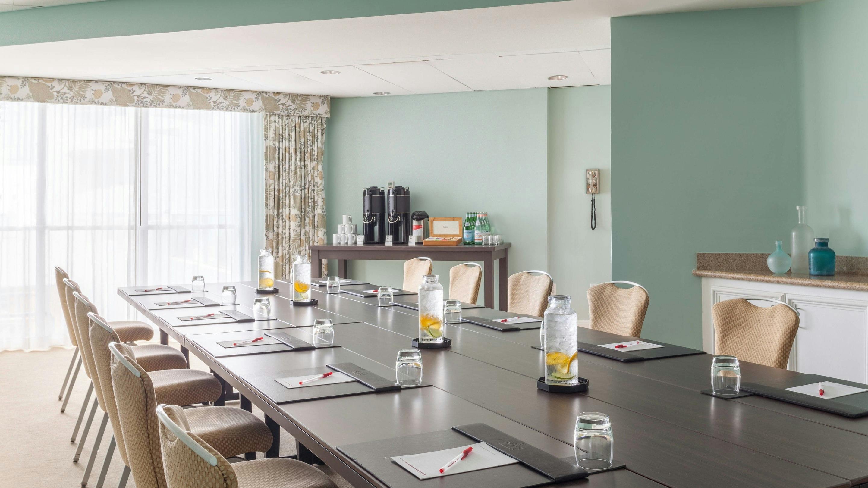 Ocean Boardroom, an event space at Marriott Stanton South Beach