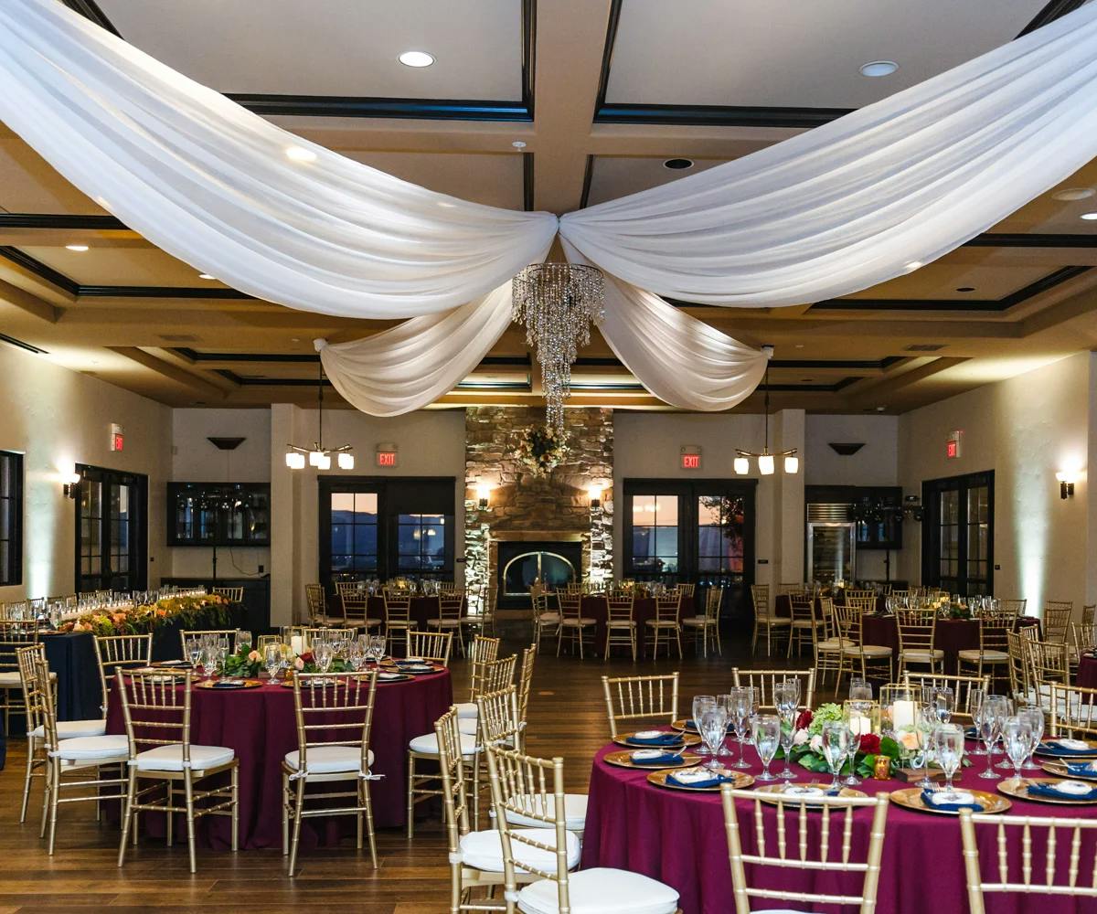Indoor Grand Hall / Ballroom, an event space at The Ranch at Silver Creek by Wedgewood Weddings
