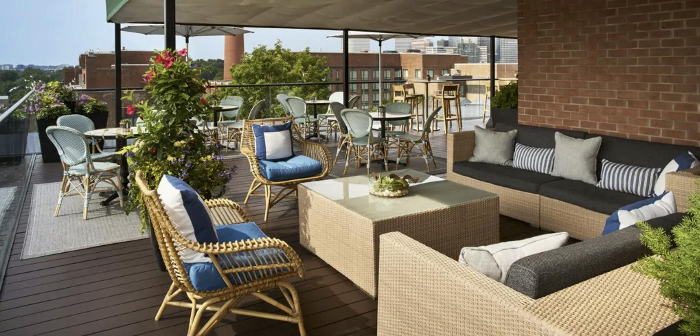 Rooftop Bar & Lounge, Outdoor event space at Rosewood Washington, D.C.