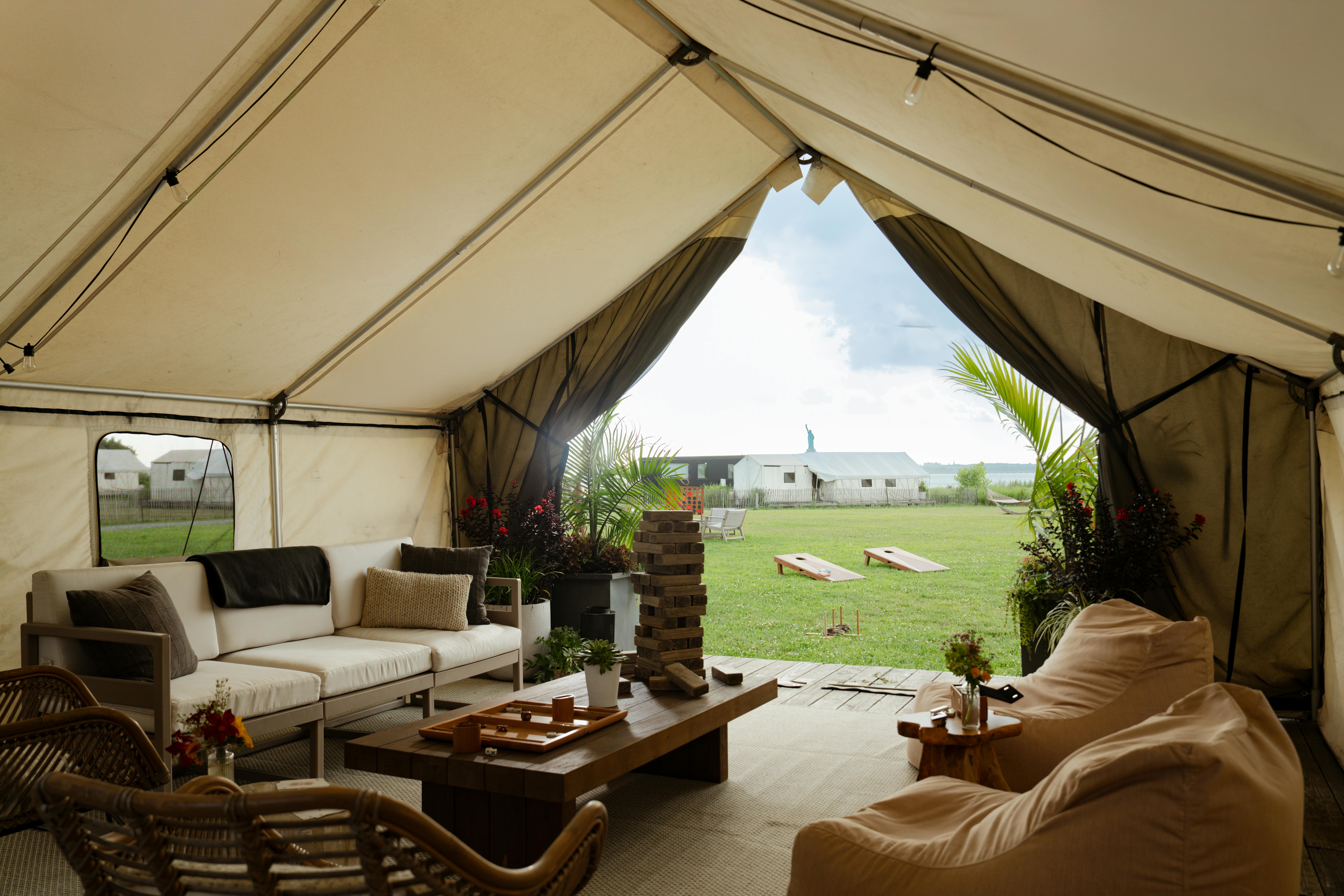 Collective Commons, an event space at Collective Retreats Governors Island