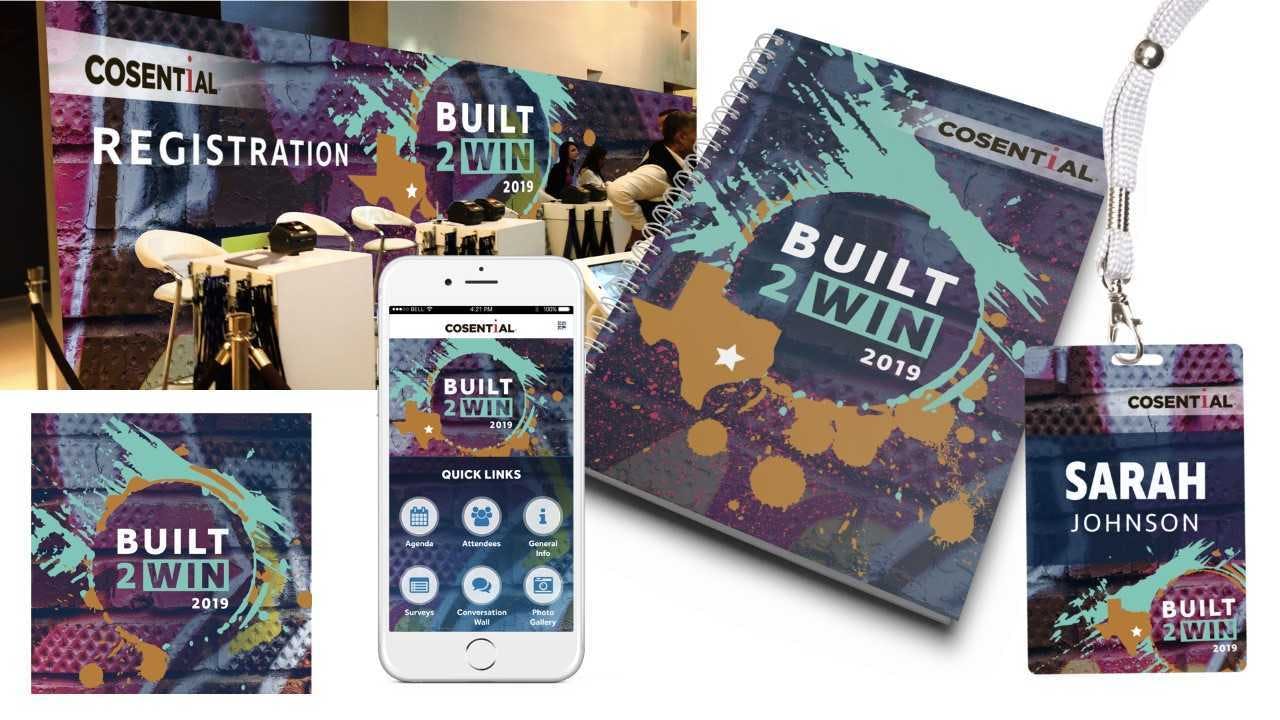 Corporate Event logo and asset design Rose Gold Collective PartySlate