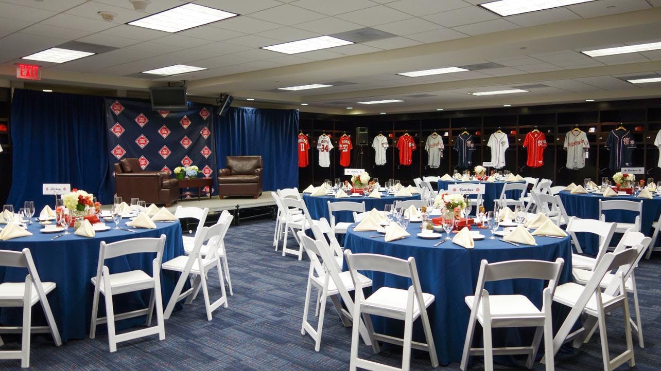 Visitors' Clubhouse, an event space at Washington Nationals Ballpark