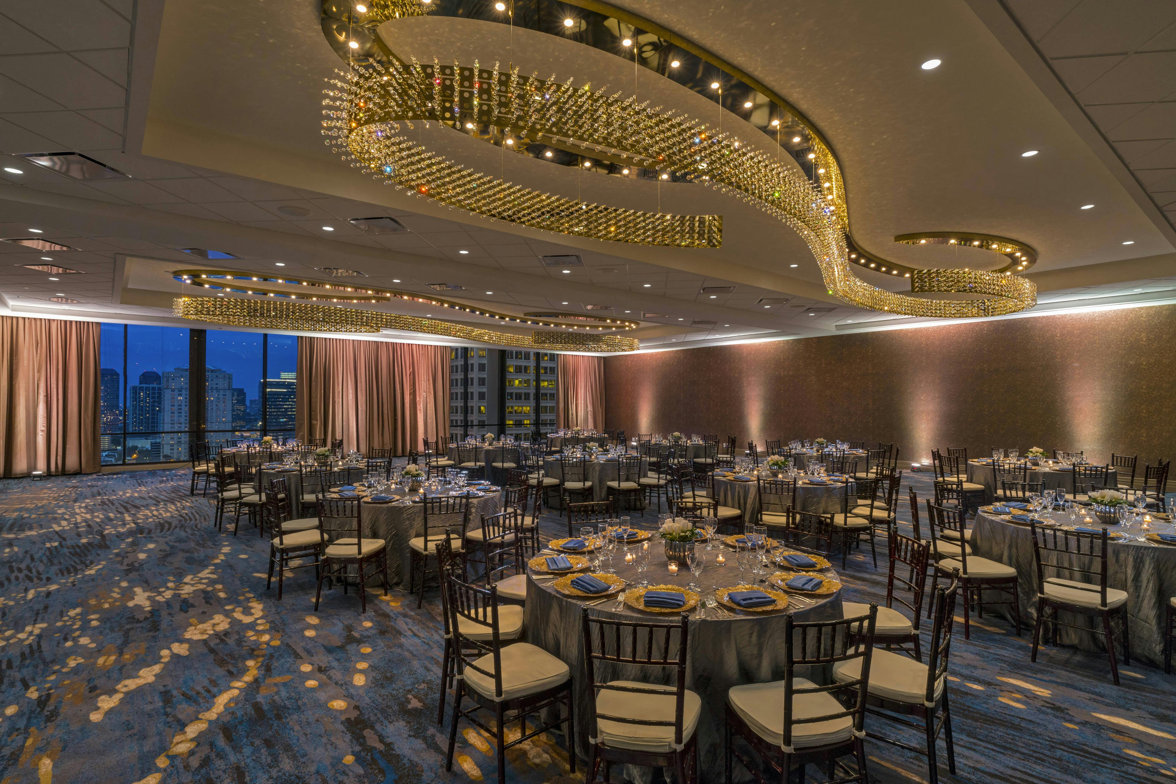 Monarch Ballroom, an event space at The Westin Galleria Houston