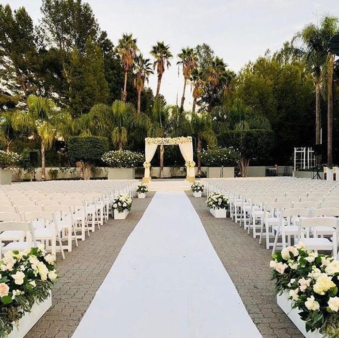 Enchanted Outdoor Garden, Outdoor event space at Hilton Los Angeles-Universal City
